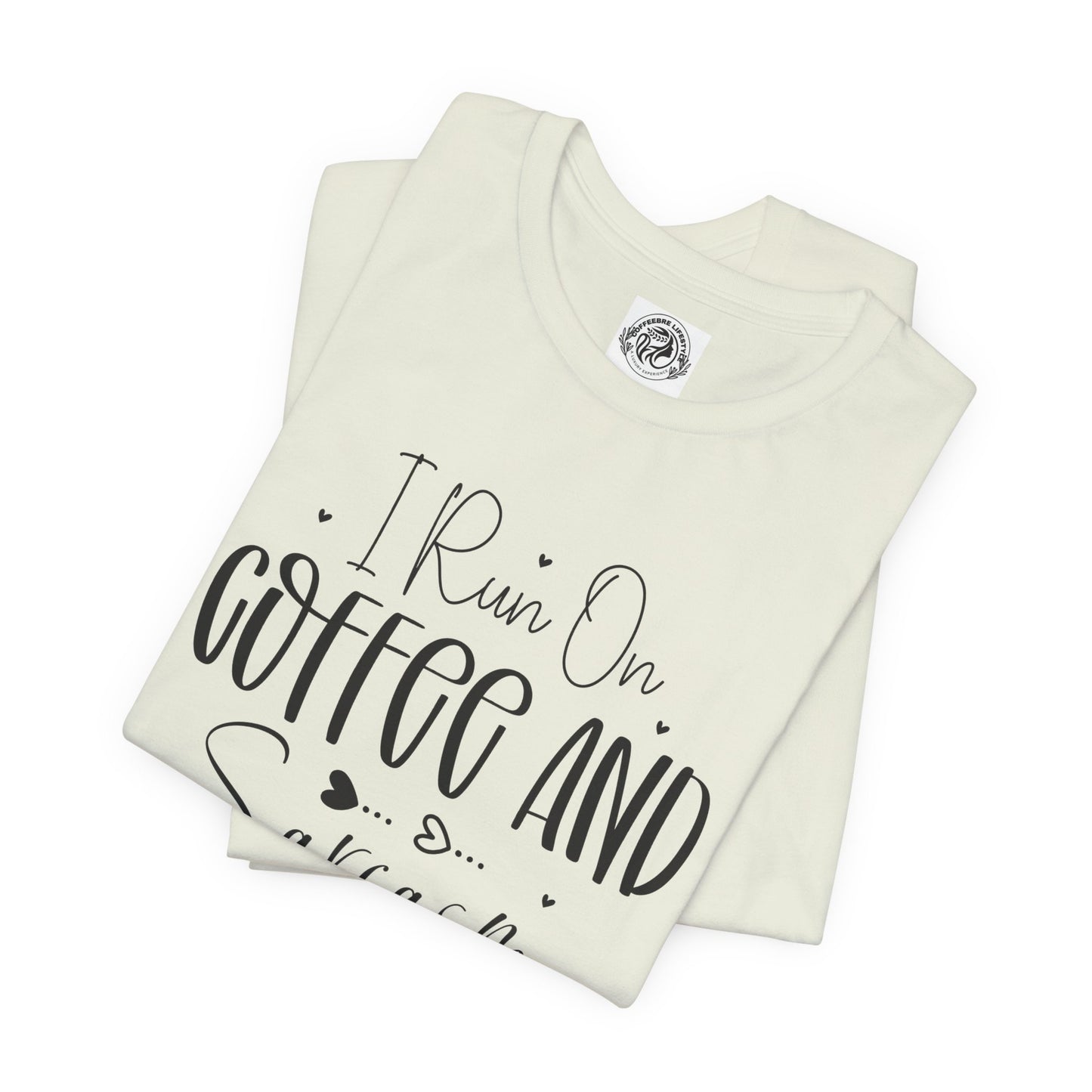 Fitness T-Shirt - I Run On Coffee Workout Shirt