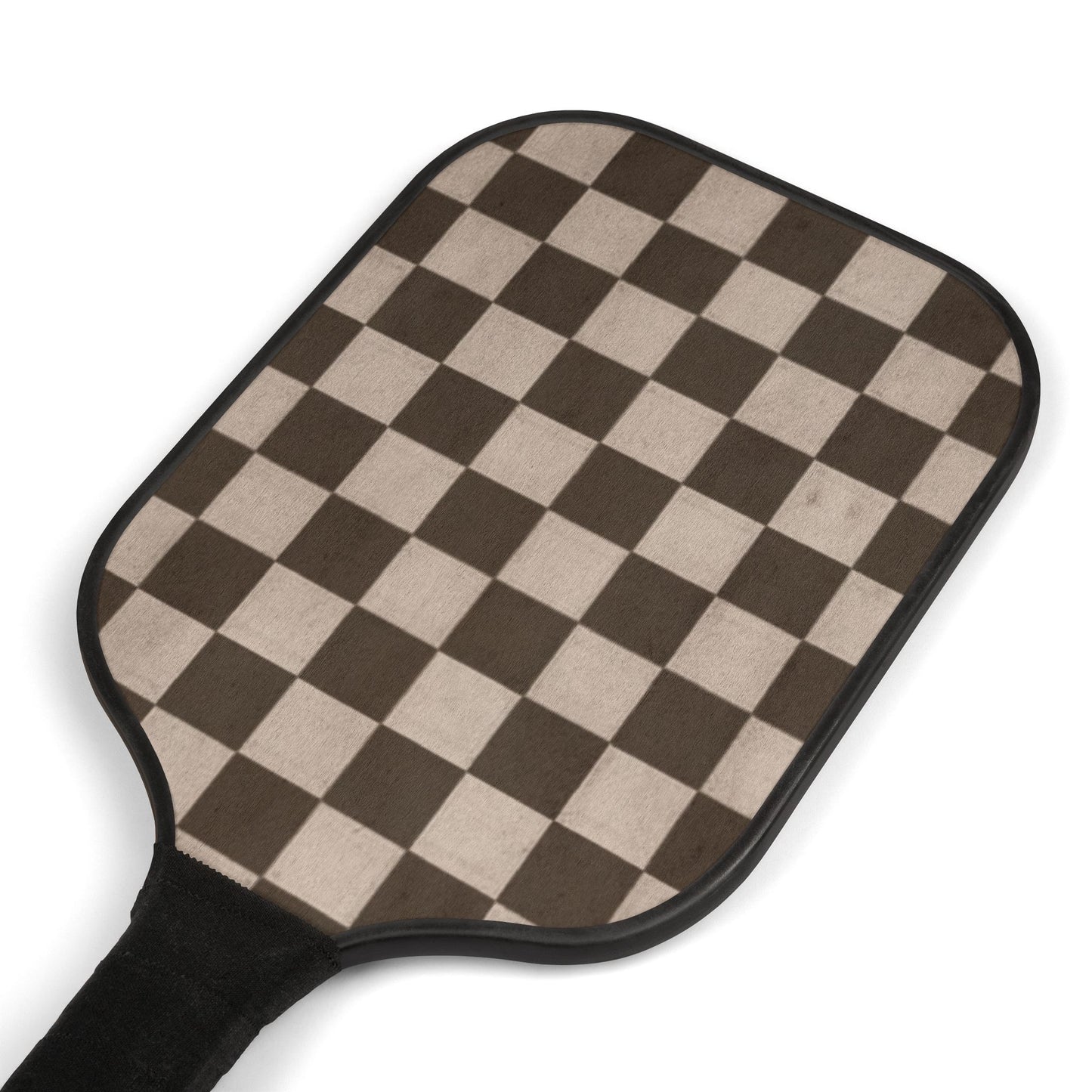 Brown Checkered Pickleball Paddle Kit - COFFEEBRE