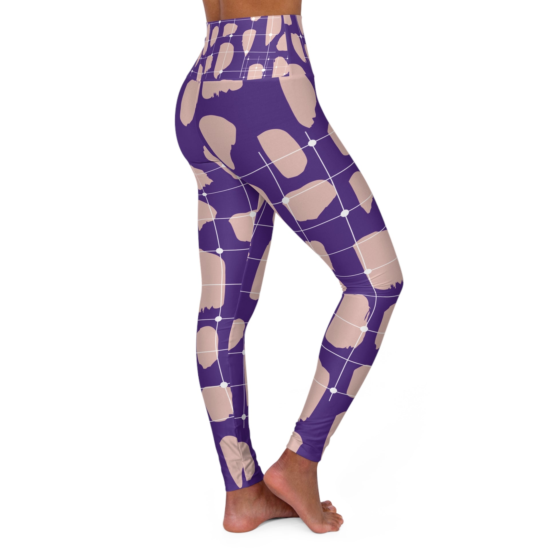 Premium Purple High Waisted Yoga Leggings - COFFEEBRE