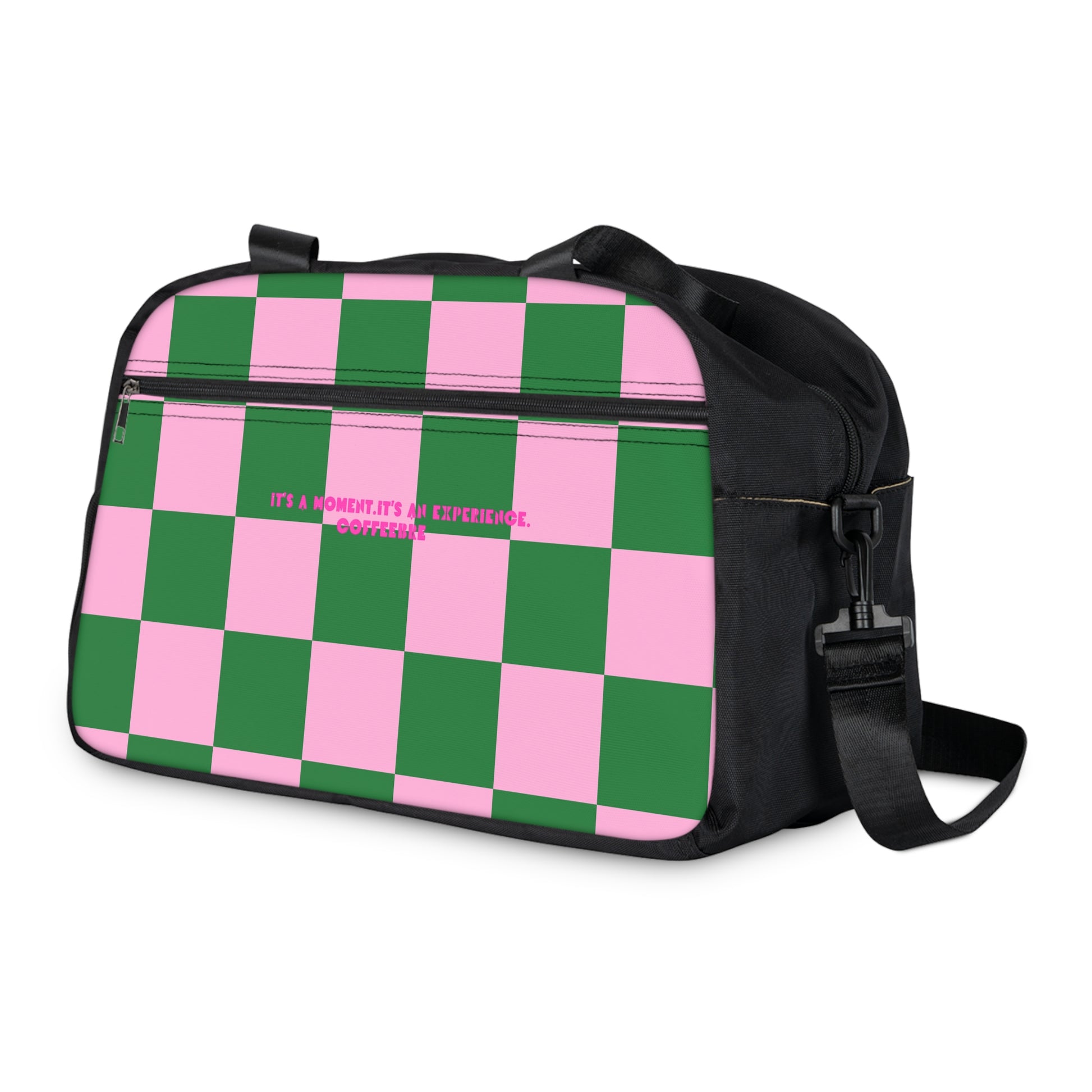 Checkered Workout Fitness Handbag - COFFEEBRE