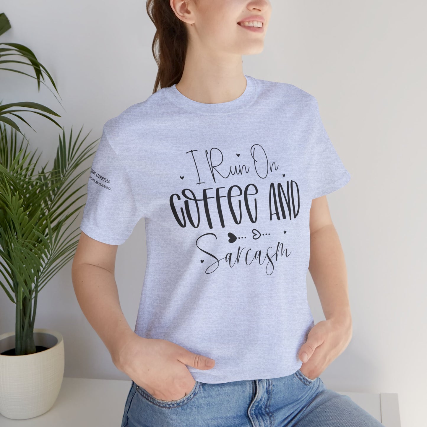 Fitness T-Shirt - I Run On Coffee Workout Shirt