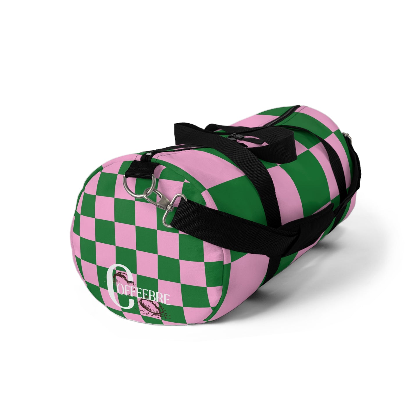 Green Checkered Gym Duffel Bag - COFFEEBRE