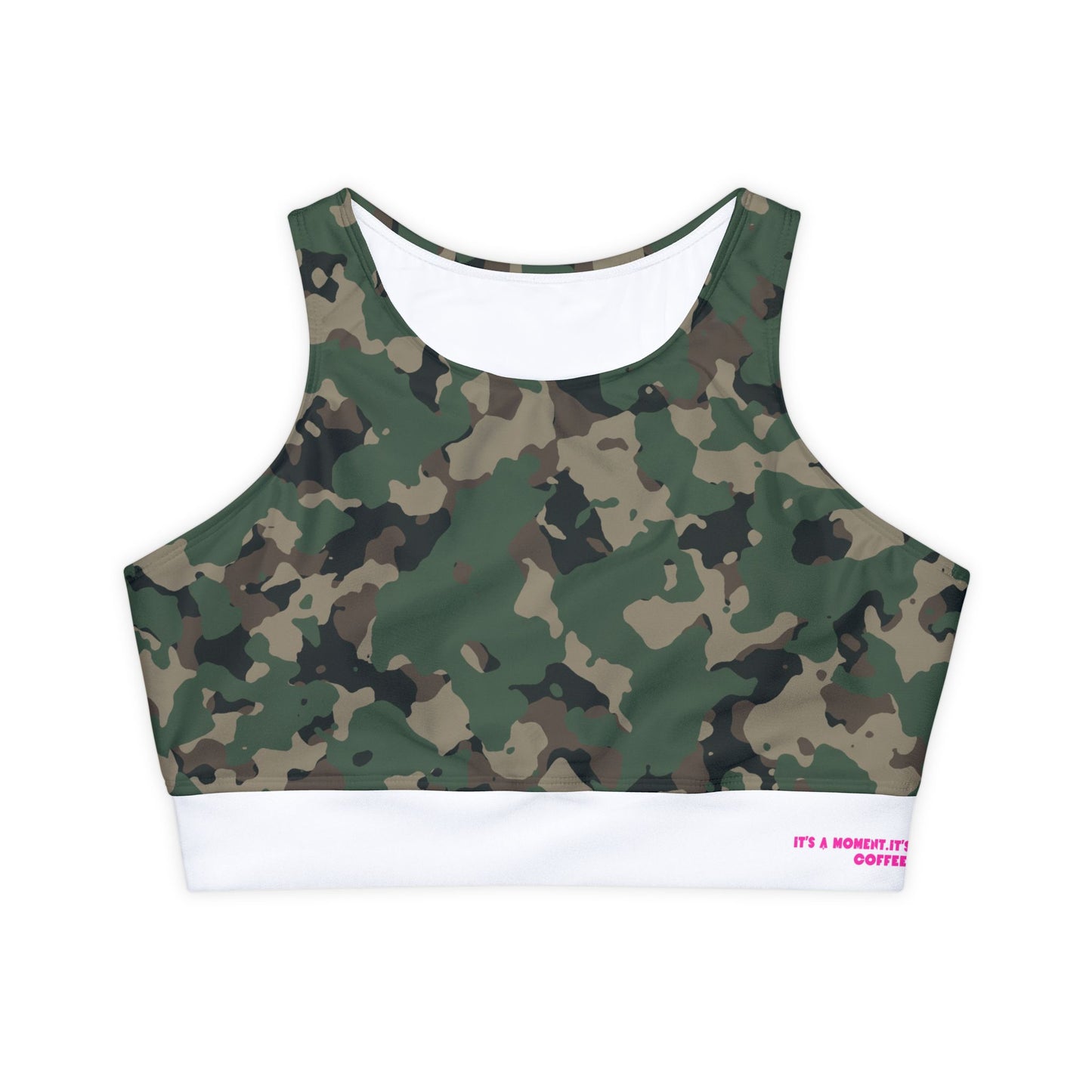 Camouflage Sports Bra - COFFEEBRE