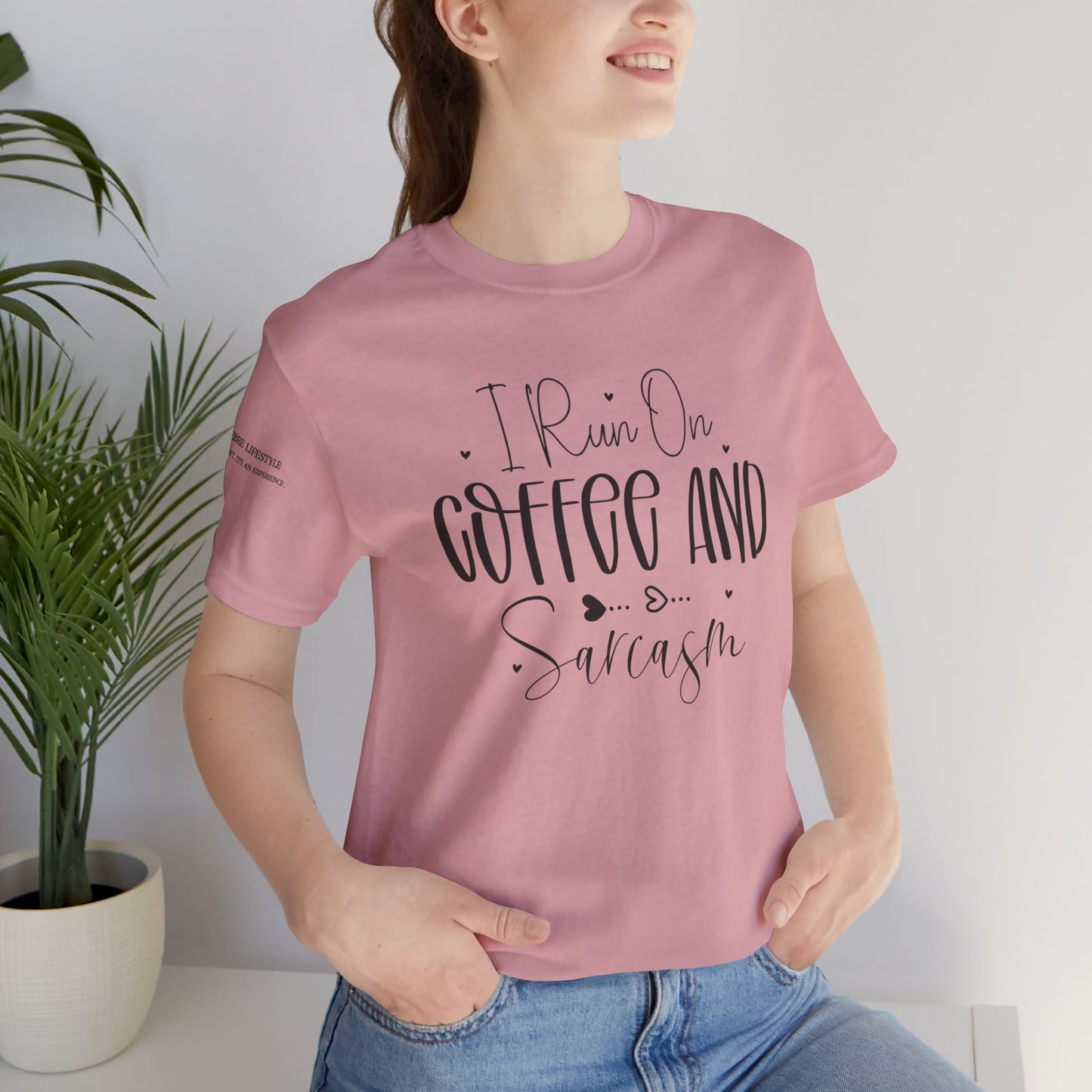 Fitness T-Shirt - I Run On Coffee Workout Shirt