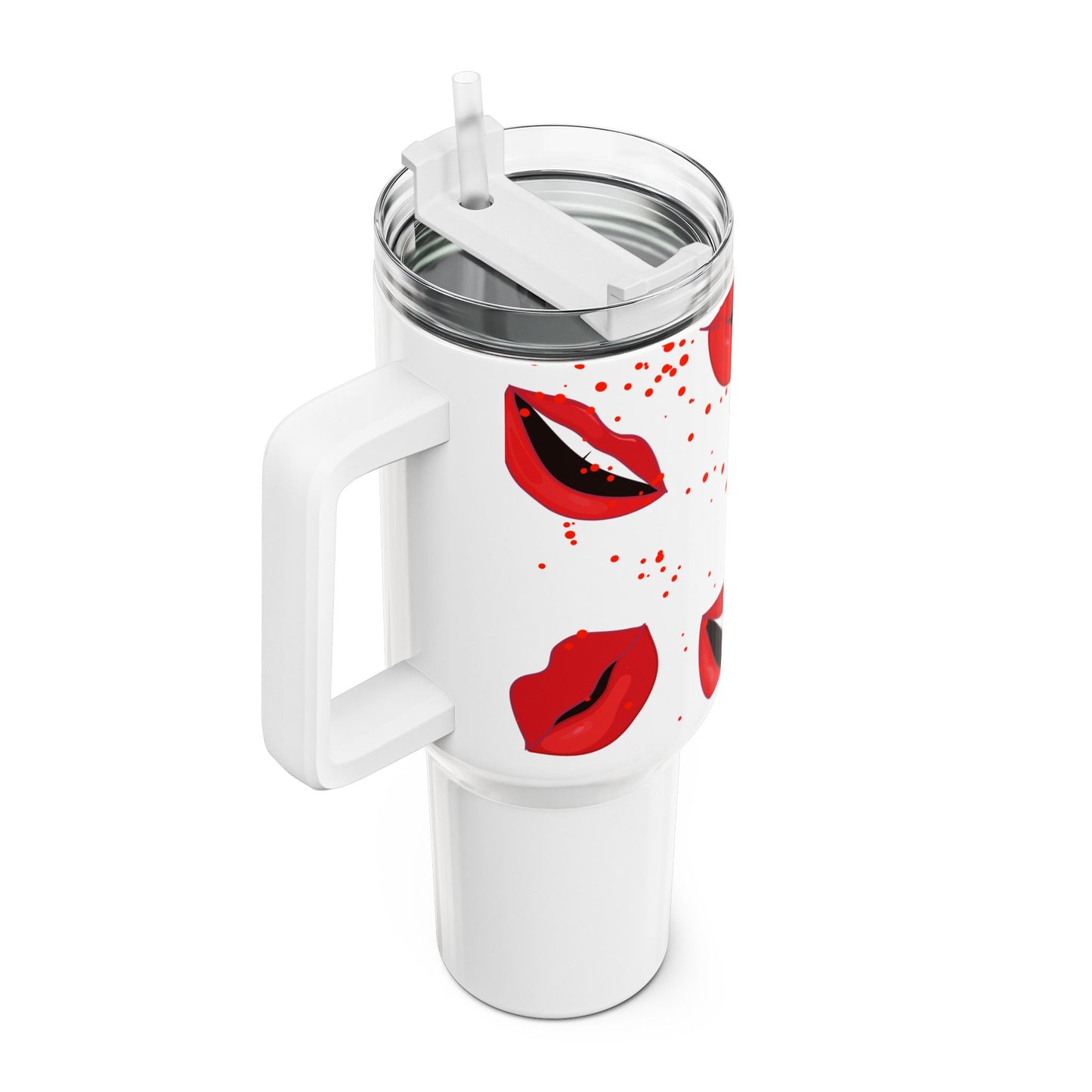 Gym Tumbler - Red Lips Design - COFFEEBRE