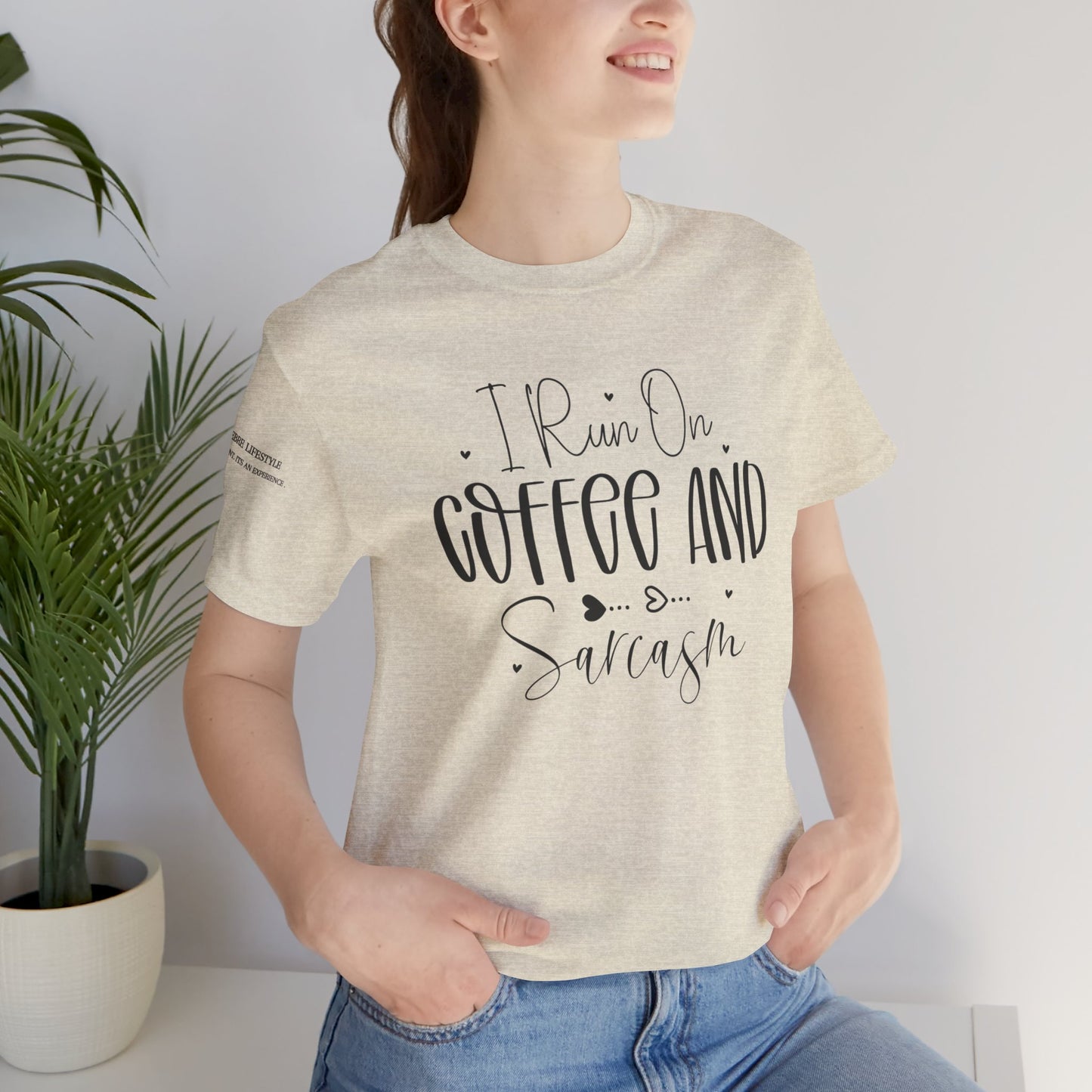 Fitness T-Shirt - I Run On Coffee Workout Shirt