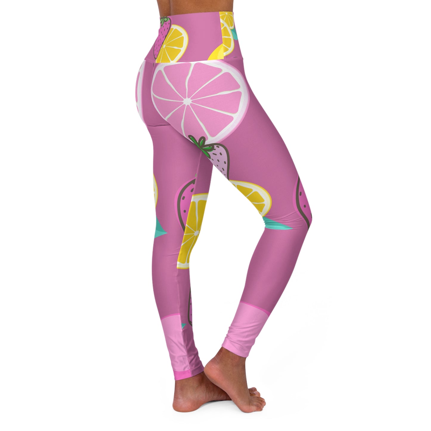 Pink High Waisted Yoga Leggings