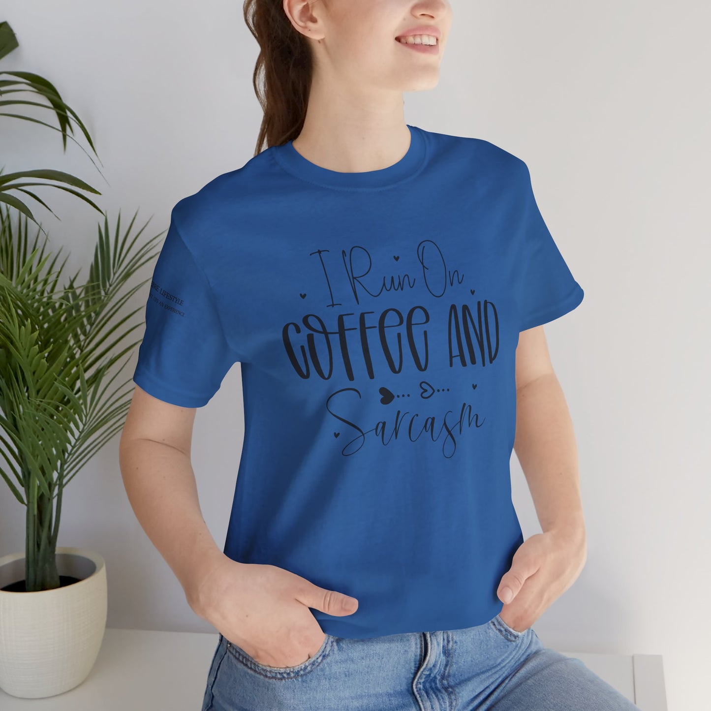 Fitness T-Shirt - I Run On Coffee Workout Shirt