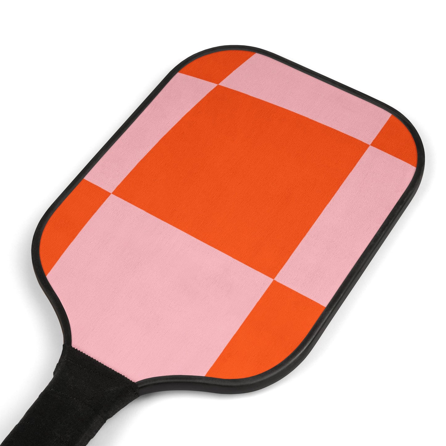 Orange Checkered Pickleball Paddle Kit - COFFEEBRE