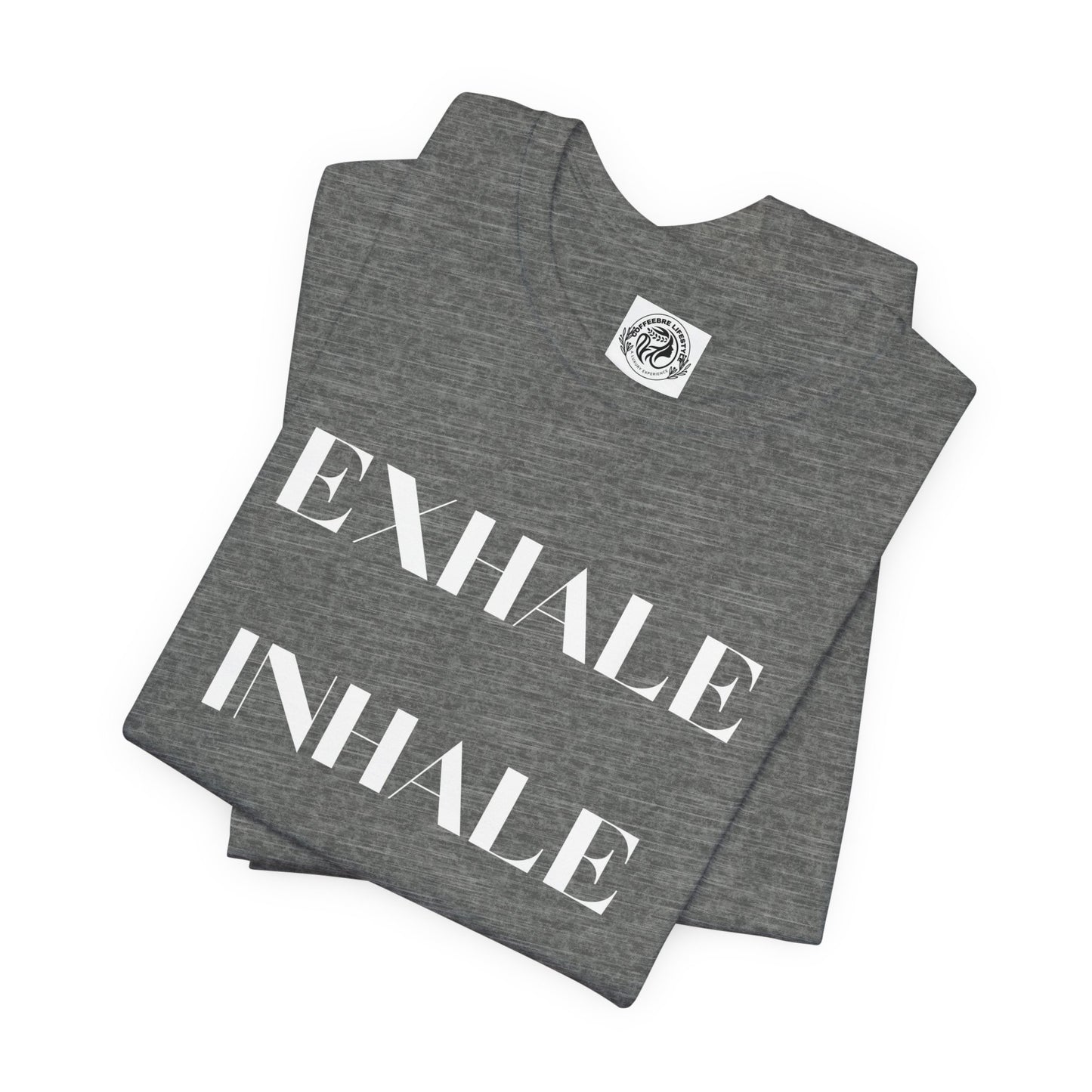 Exhale Inhale Yoga Fitness Workout T-Shirt