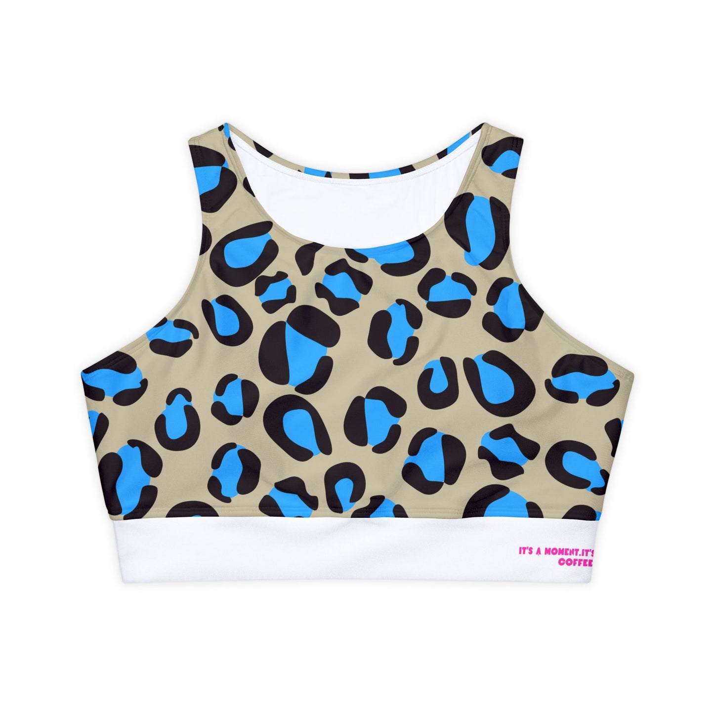 Athletic Leopard Print Fitness Sports Bra - COFFEEBRE