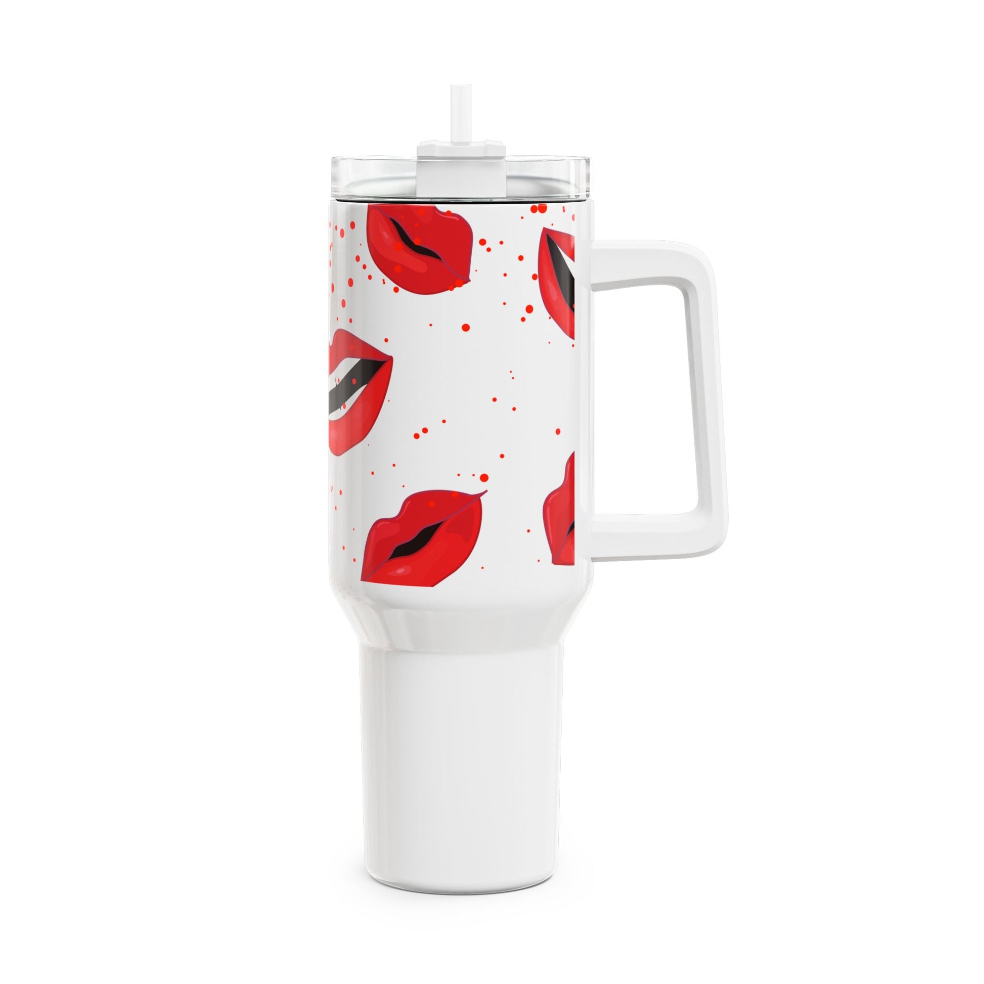 Gym Tumbler - Red Lips Design - COFFEEBRE