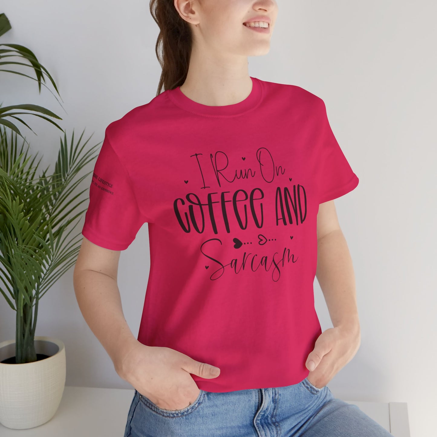 Fitness T-Shirt - I Run On Coffee Workout Shirt