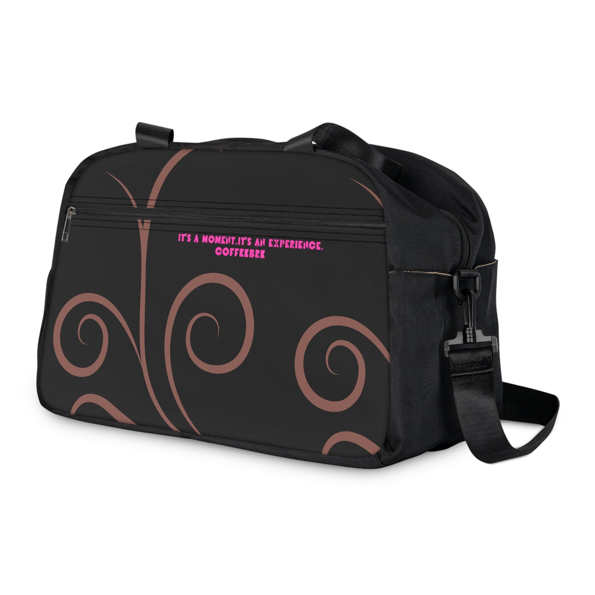 Brown Spiral Fitness Handbag - COFFEEBRE