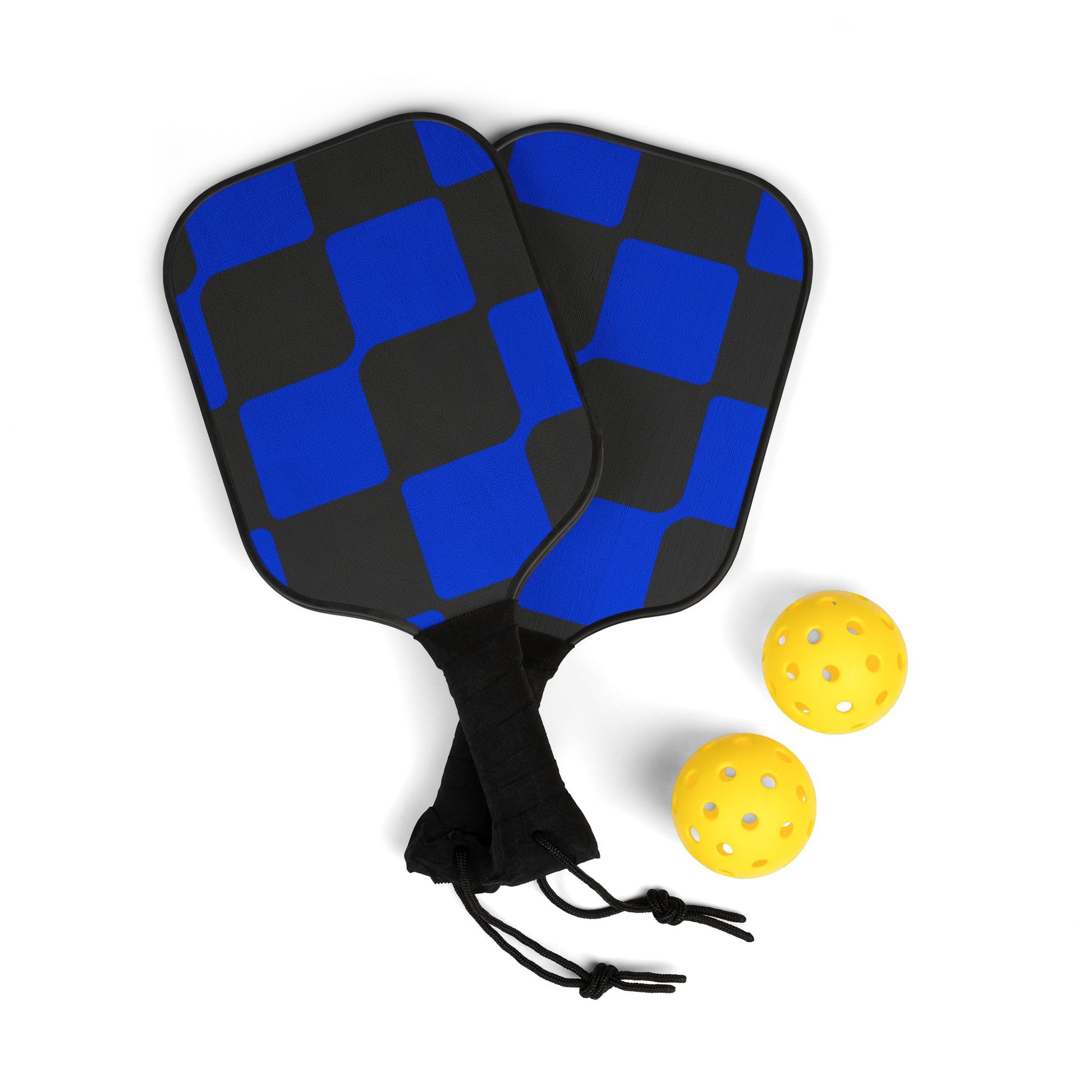 Blue Checkered Pickleball Paddle Kit - COFFEEBRE