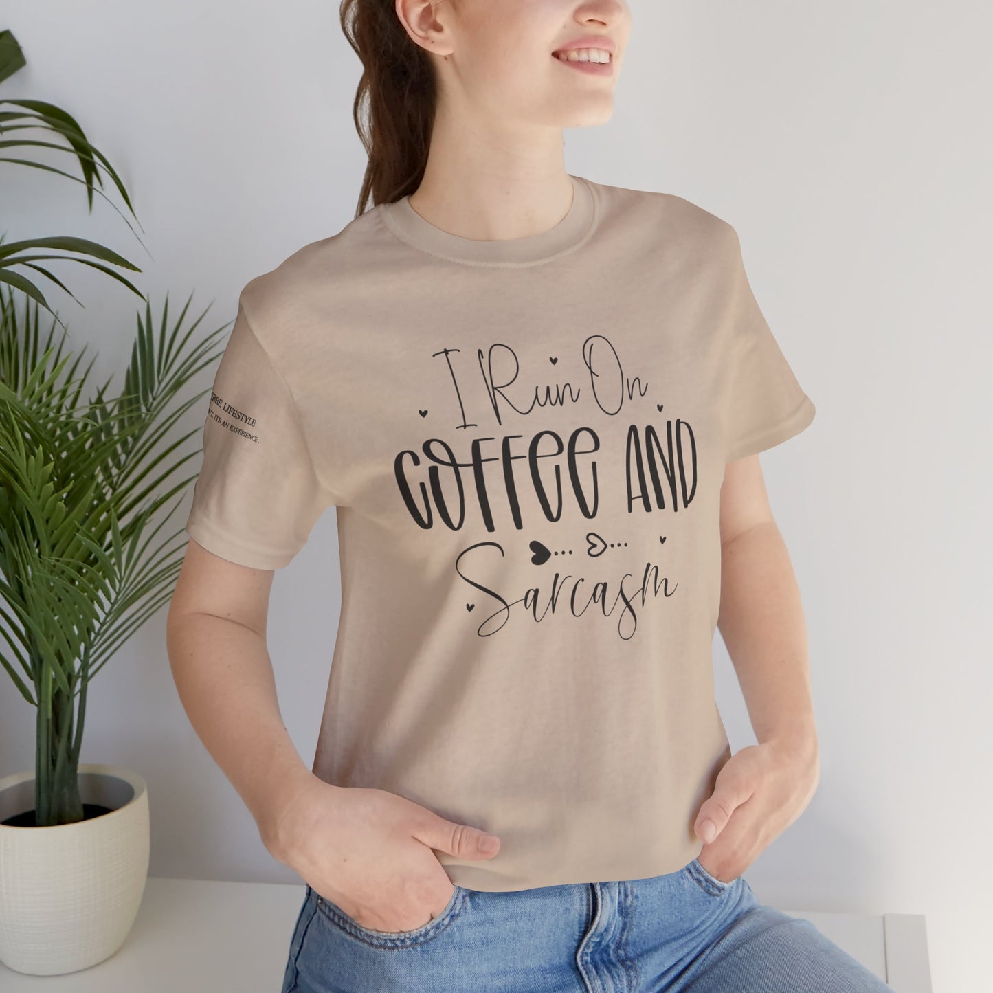 Fitness T-Shirt - I Run On Coffee Workout Shirt