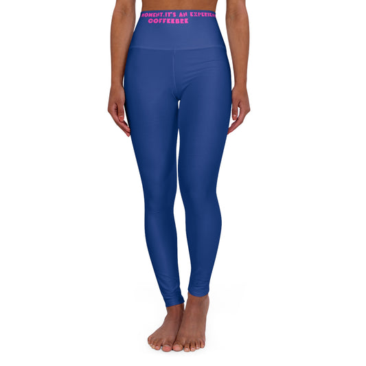 Blue Fitness High Waisted Yoga Leggings