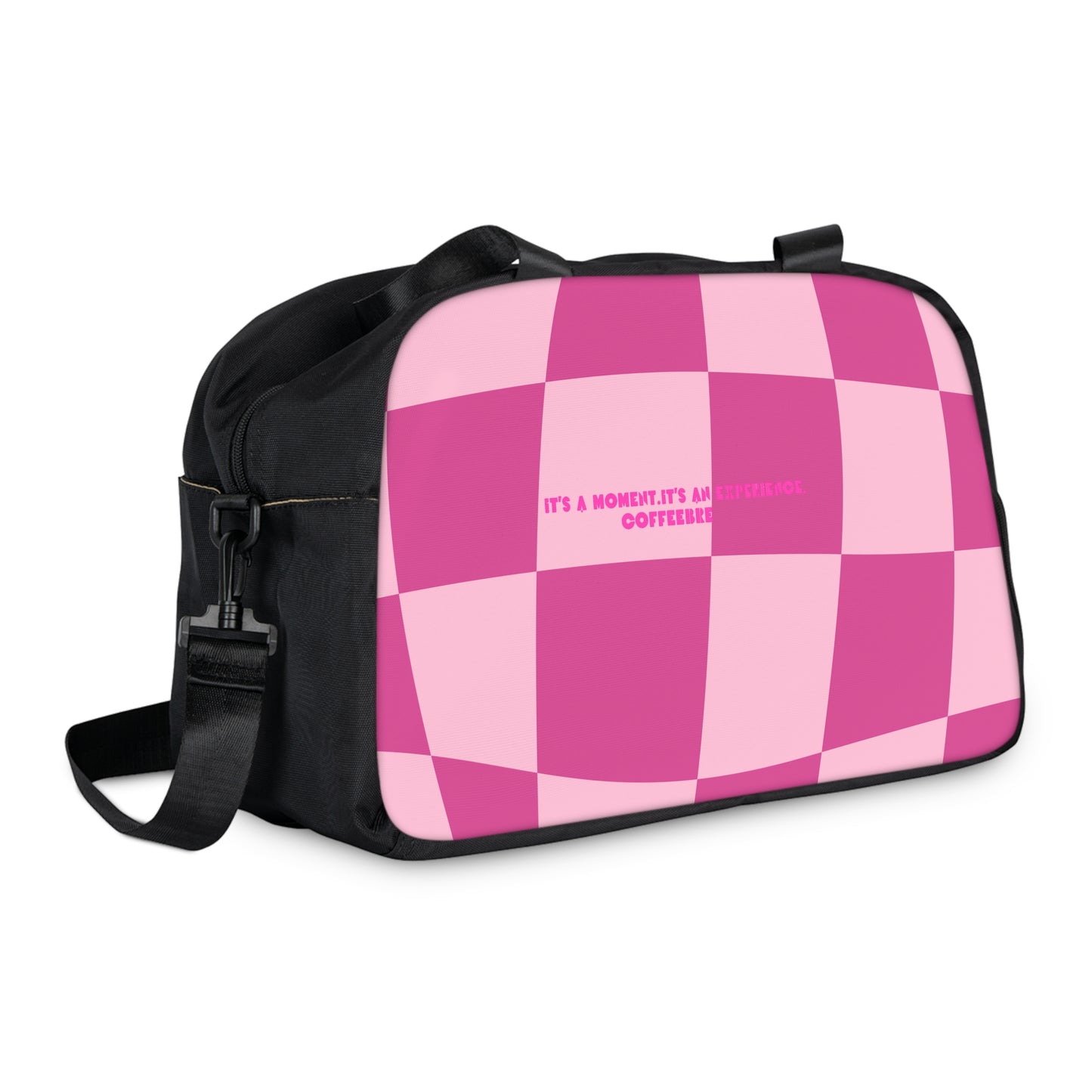 Pink Checkered Fitness Handbag - COFFEEBRE