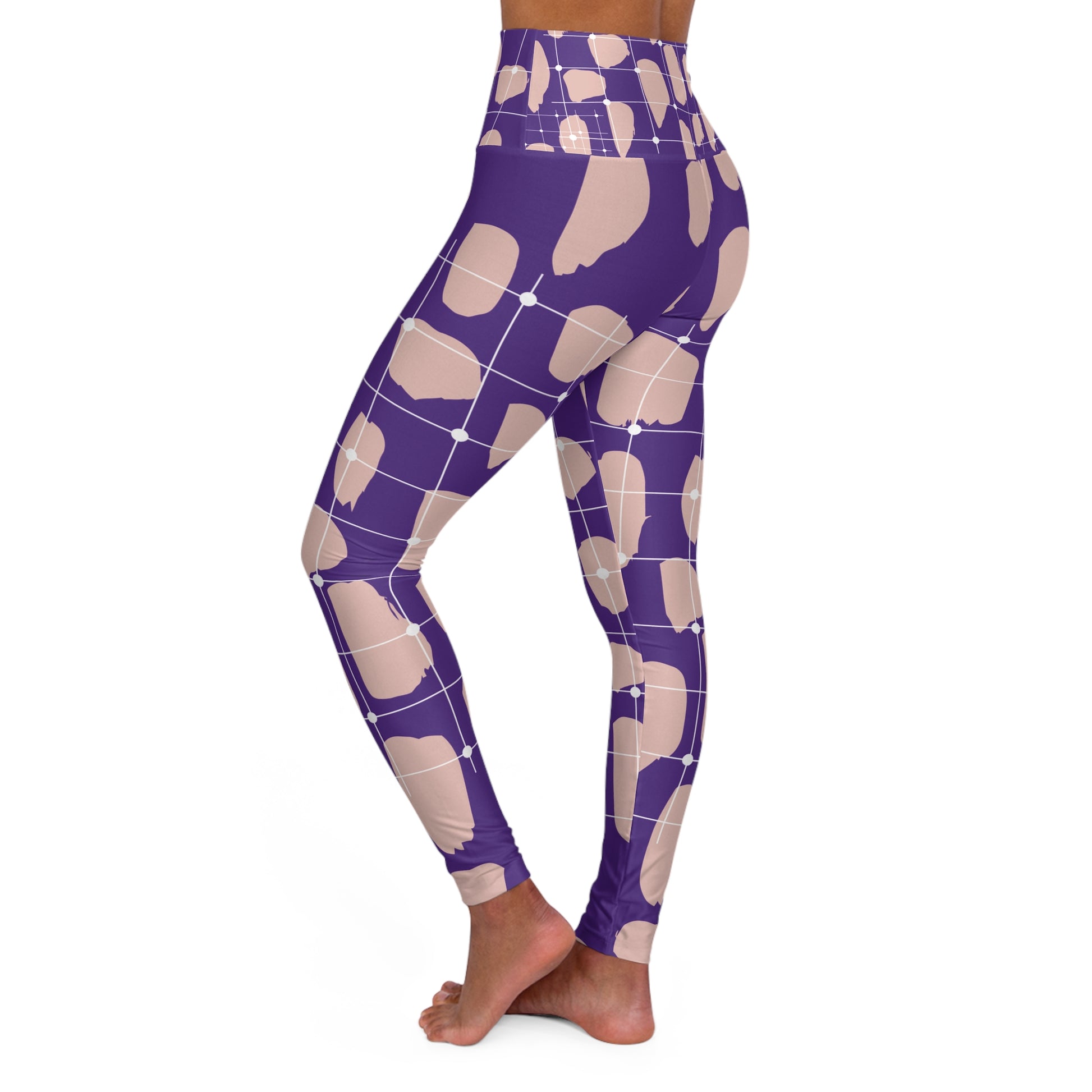 Premium Purple High Waisted Yoga Leggings - COFFEEBRE