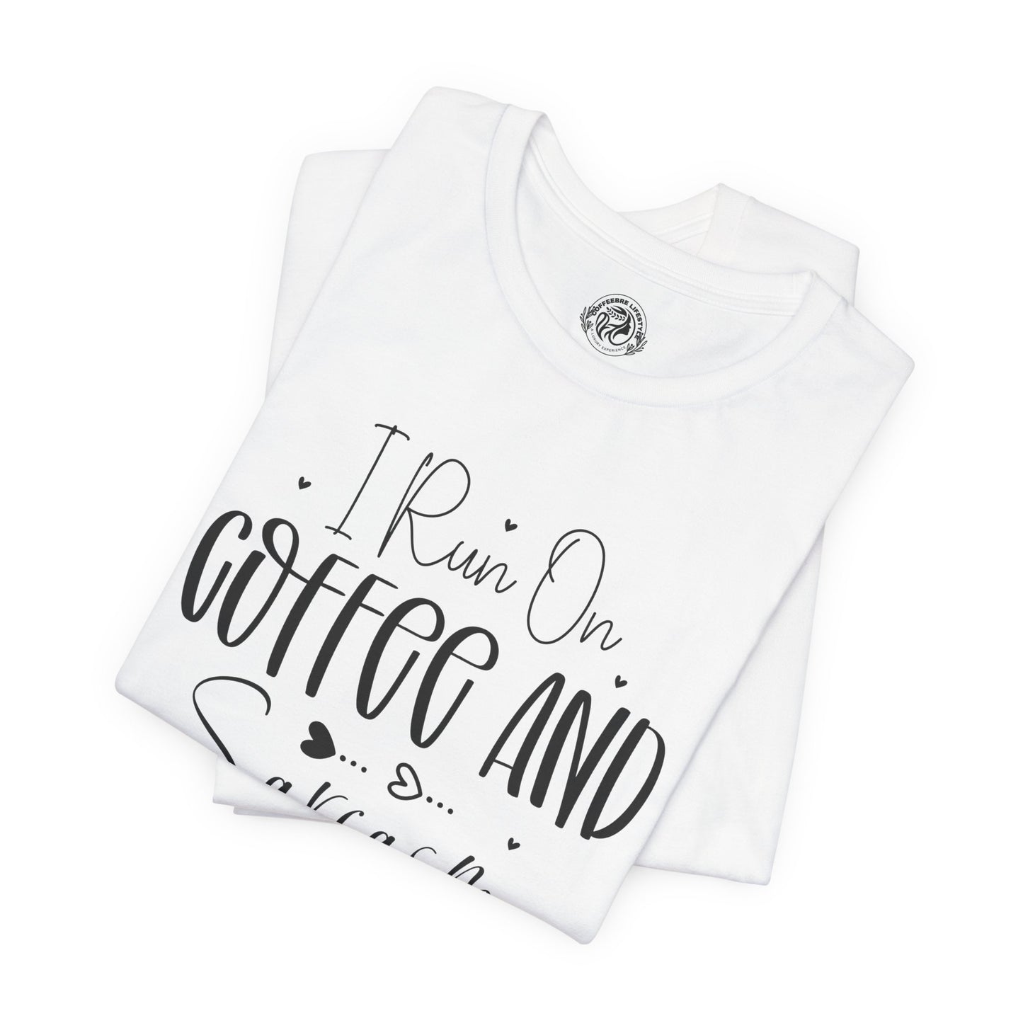 Fitness T-Shirt - I Run On Coffee Workout Shirt