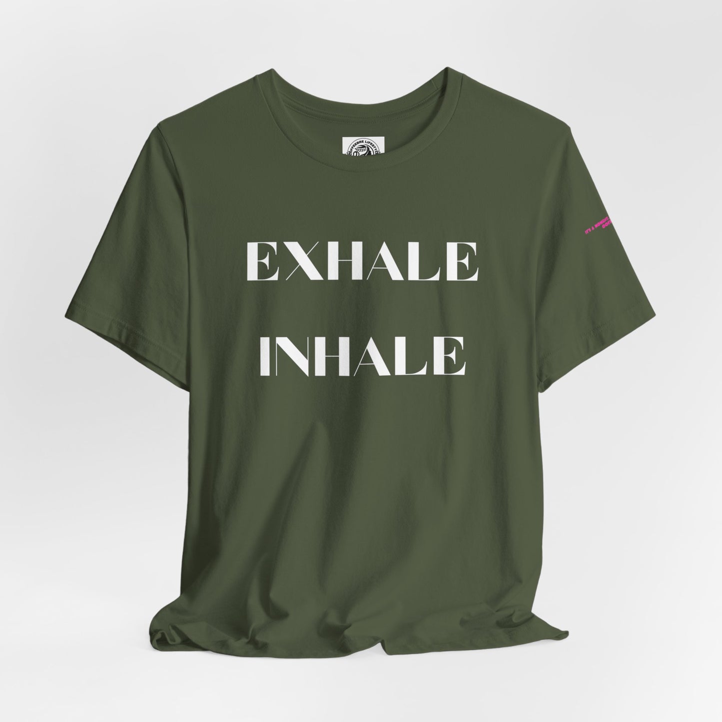 Exhale Inhale Yoga Fitness Workout T-Shirt