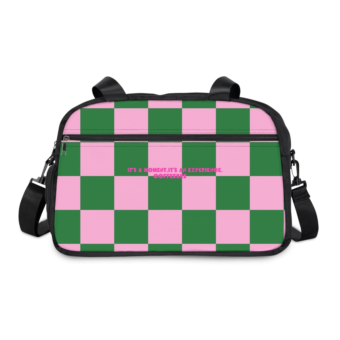 Checkered Workout Fitness Handbag - COFFEEBRE