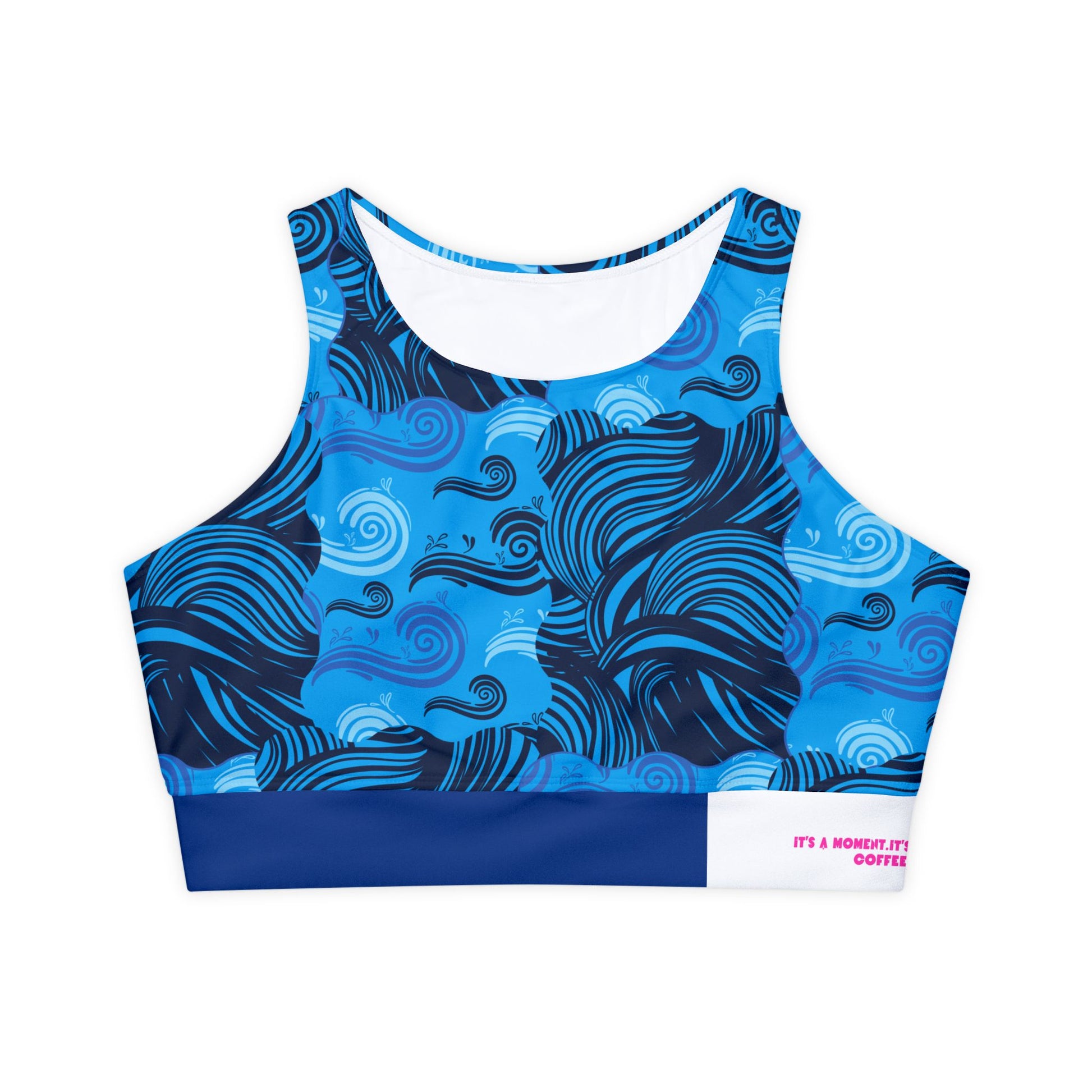 Ocean wave  Fitness Sports Bra - CPFFEEBRE