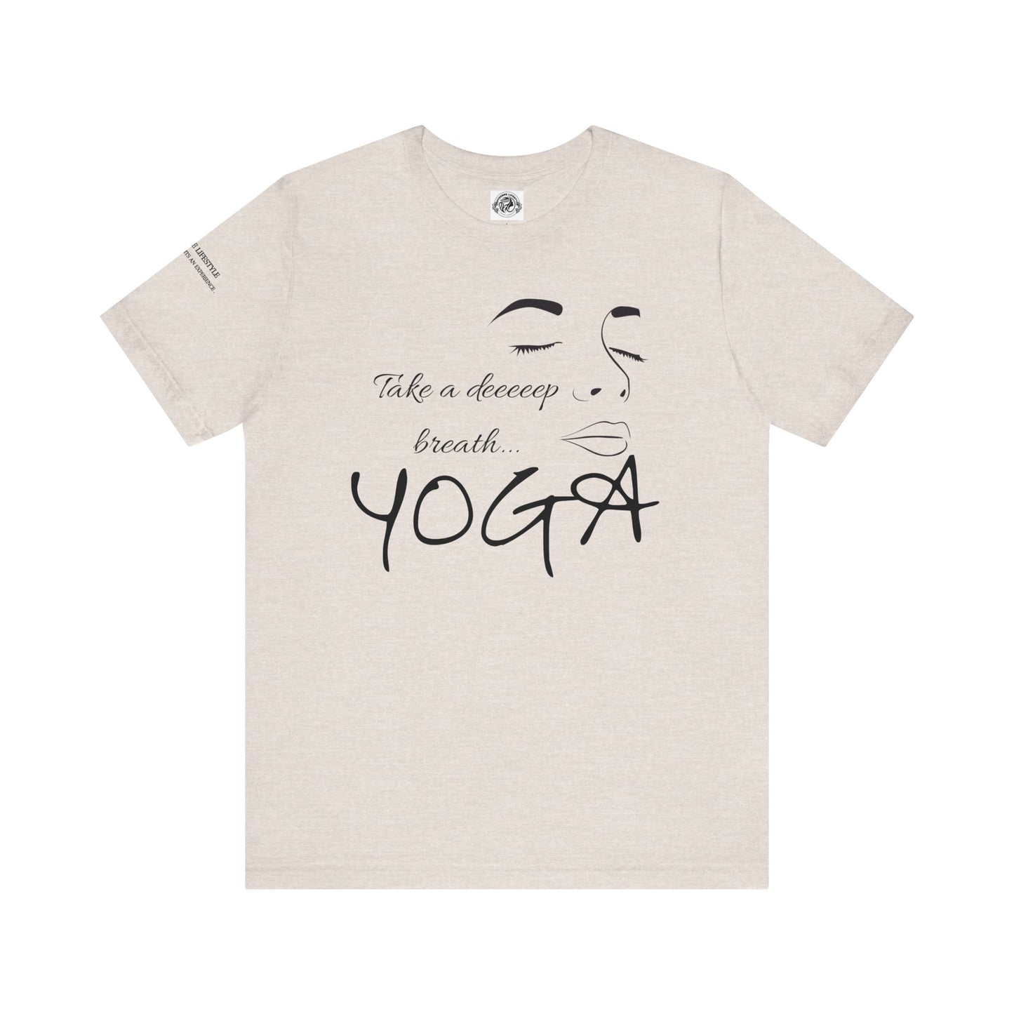 Take Deep Breath Yoga Workout T-Shirt- COFFEEBRE