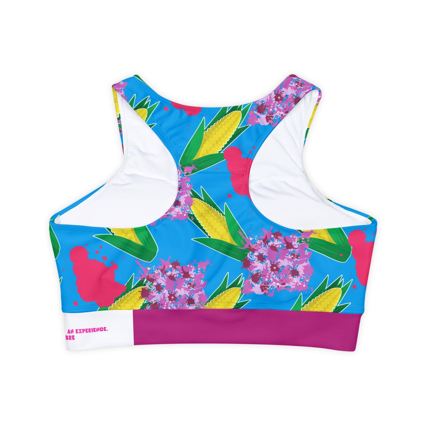 Floral Corn Fitness Sports Bra - COFFEEBRE