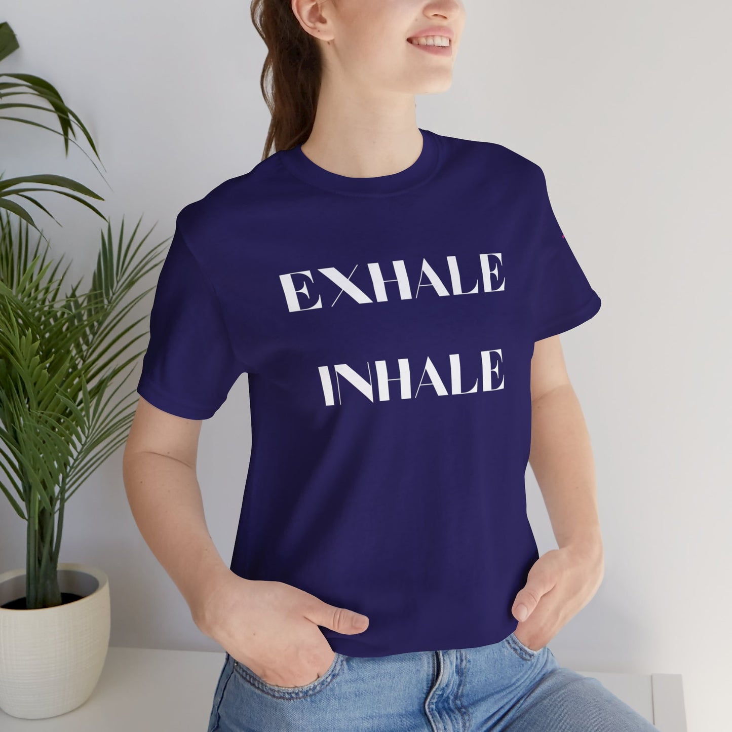 Exhale Inhale Yoga Fitness Workout T-Shirt