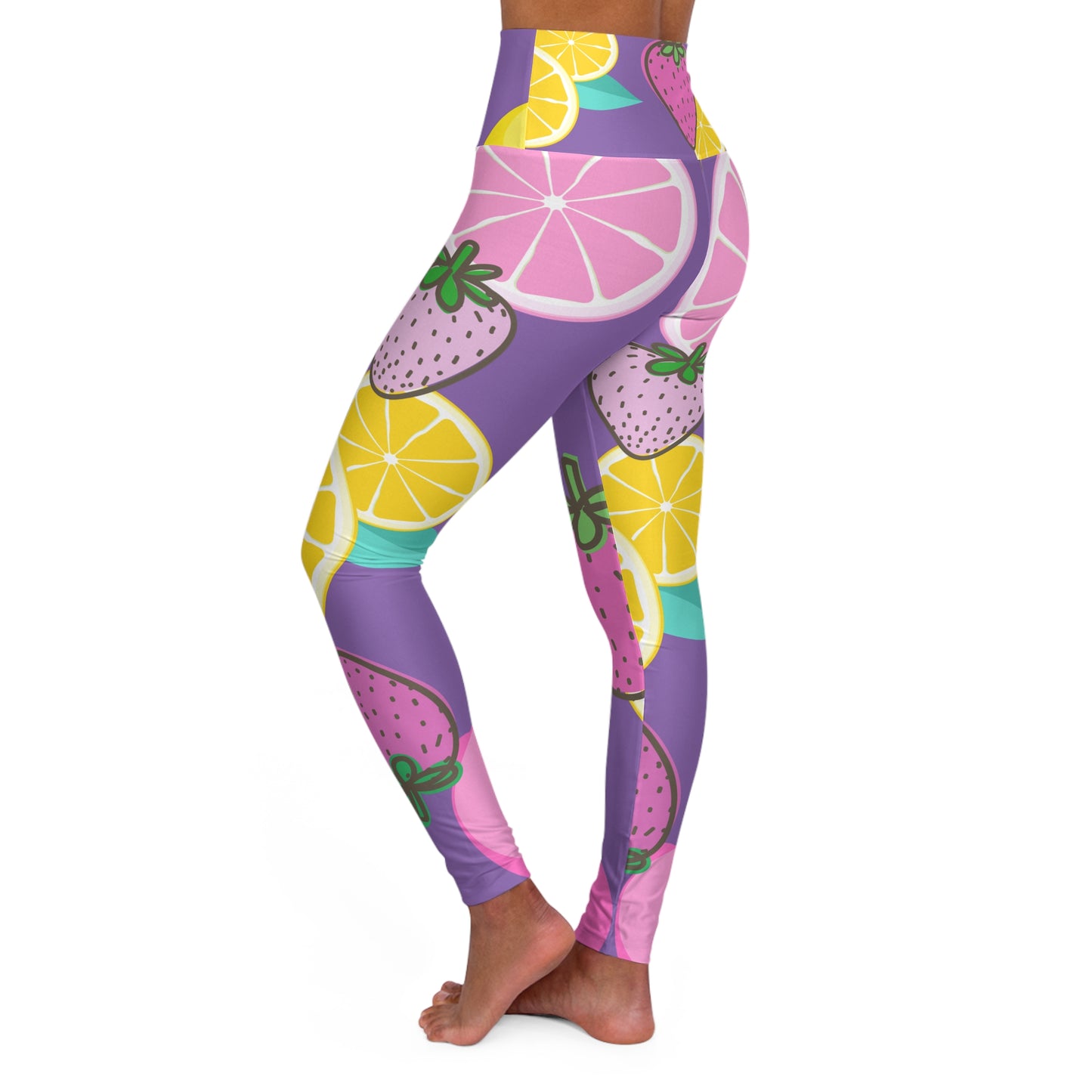 Purple High Waisted Yoga Leggings