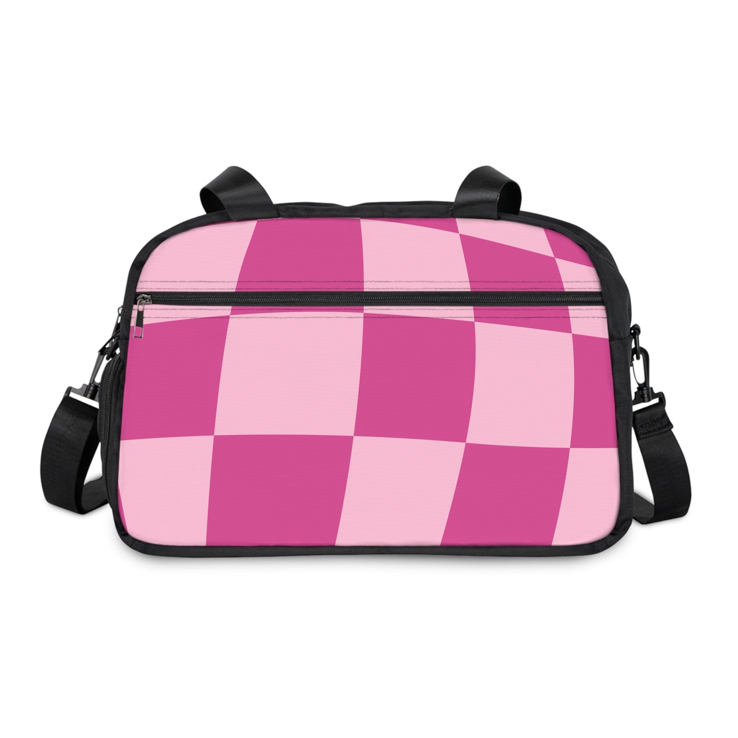 Pink Checkered Fitness Handbag - COFFEEBRE