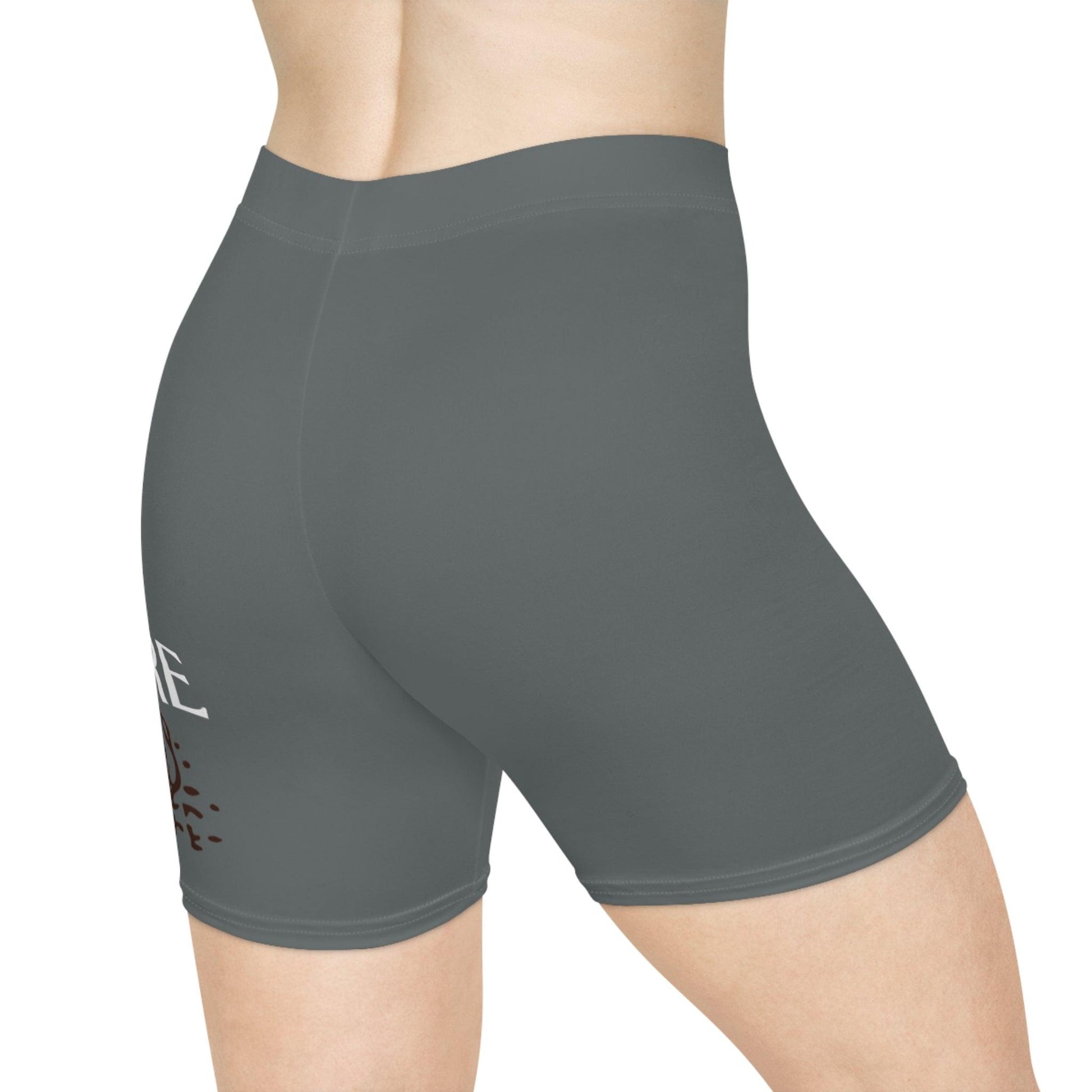 Women's Dark Grey Biker Shorts