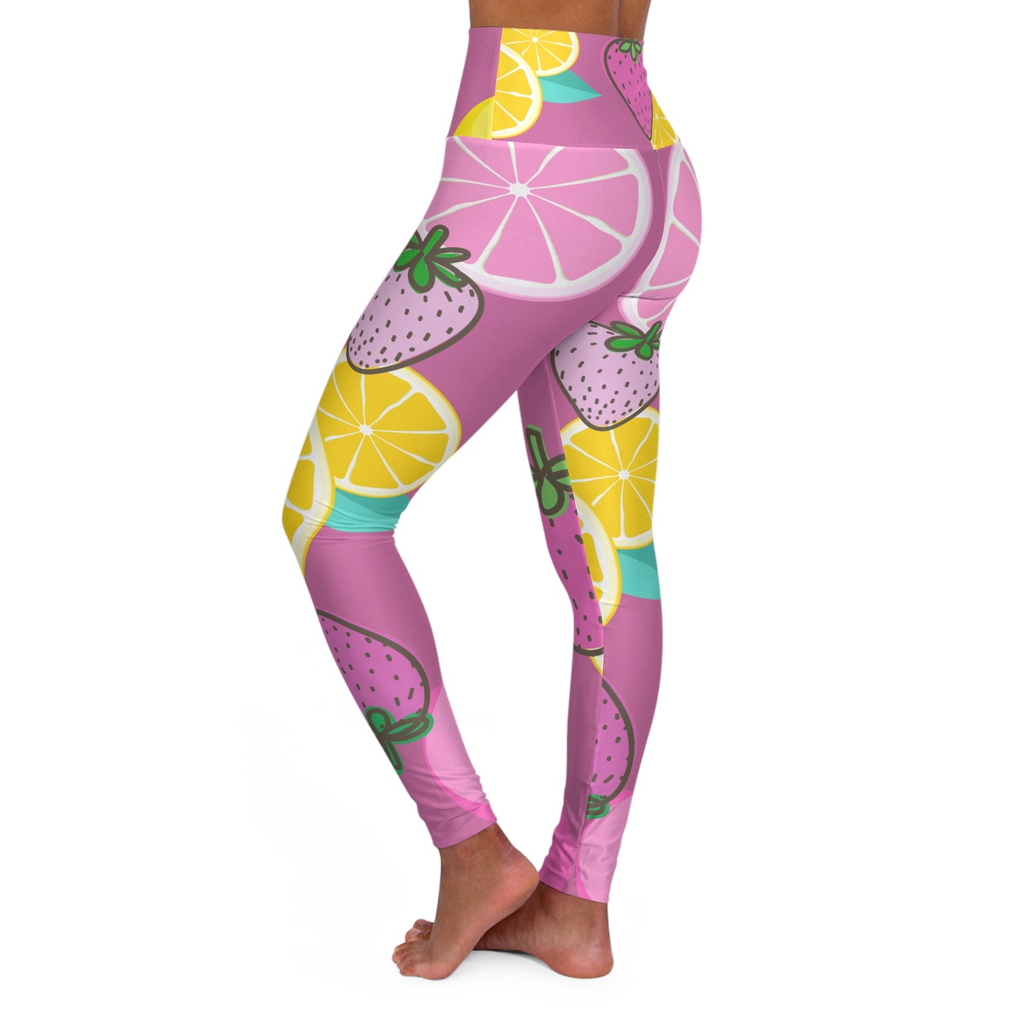 Pink High Waisted Yoga Leggings