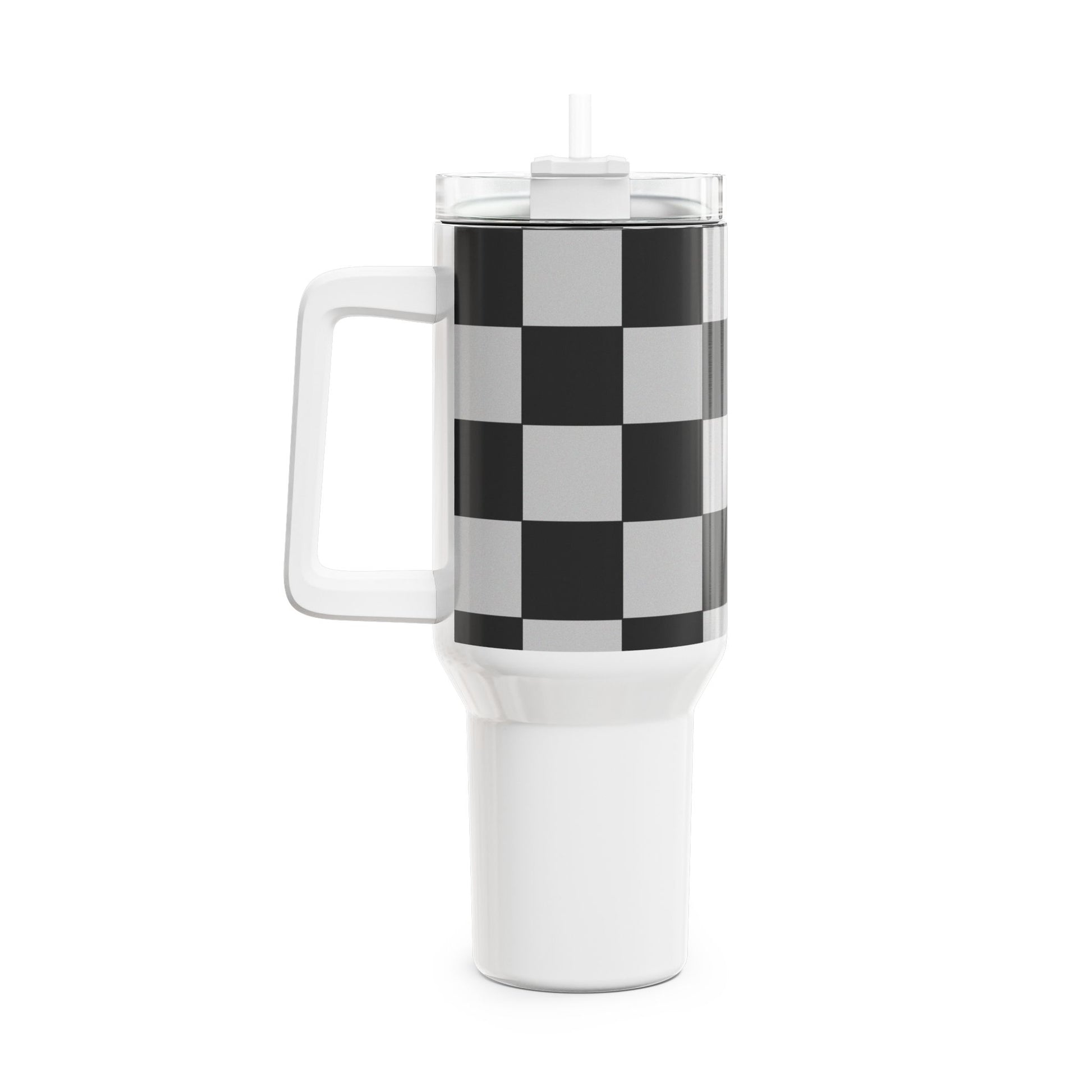 Checkered Fitness Lifestyle Tumbler - COFFEEBRE