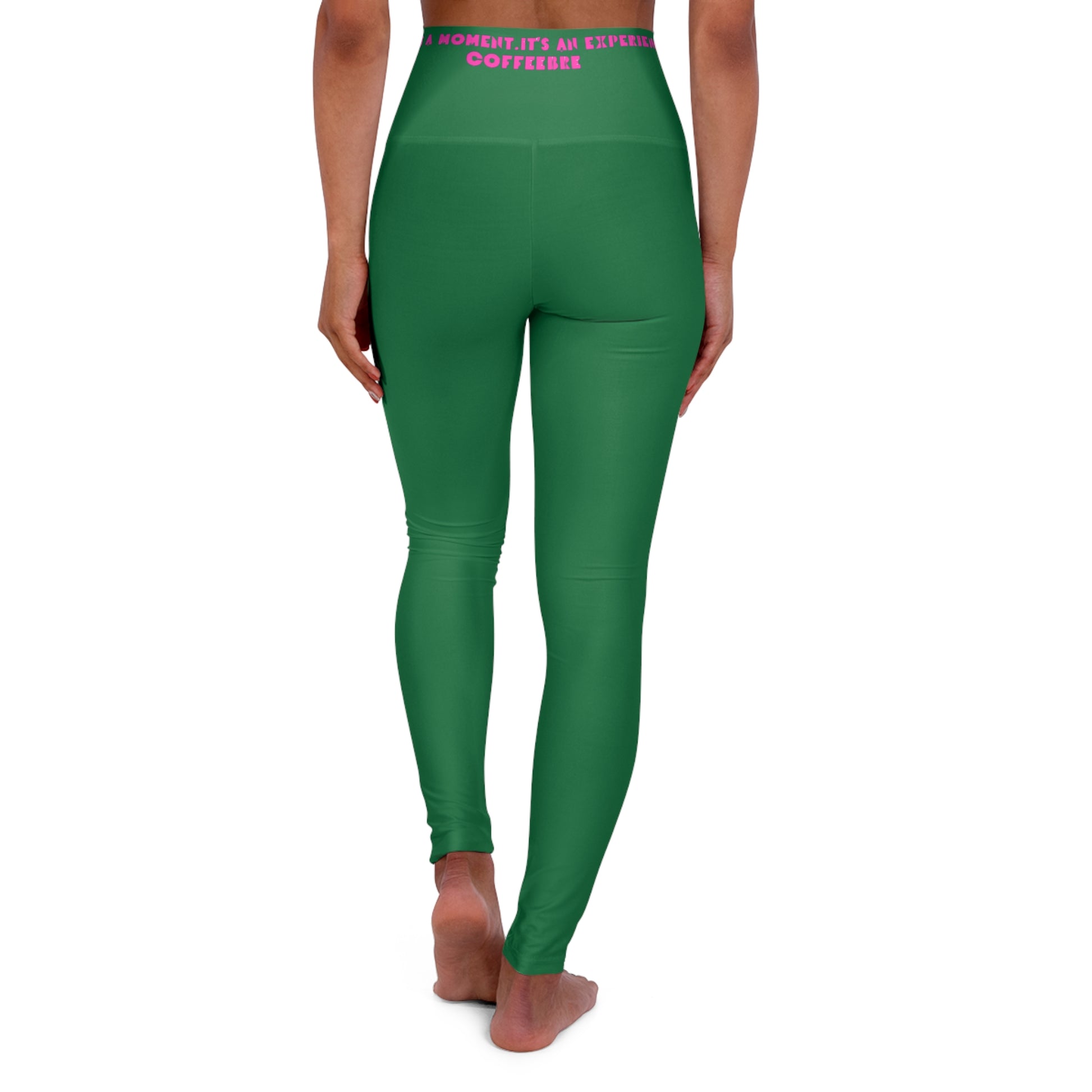 Green Fitness High Waisted Leggings - COFFEEBRE