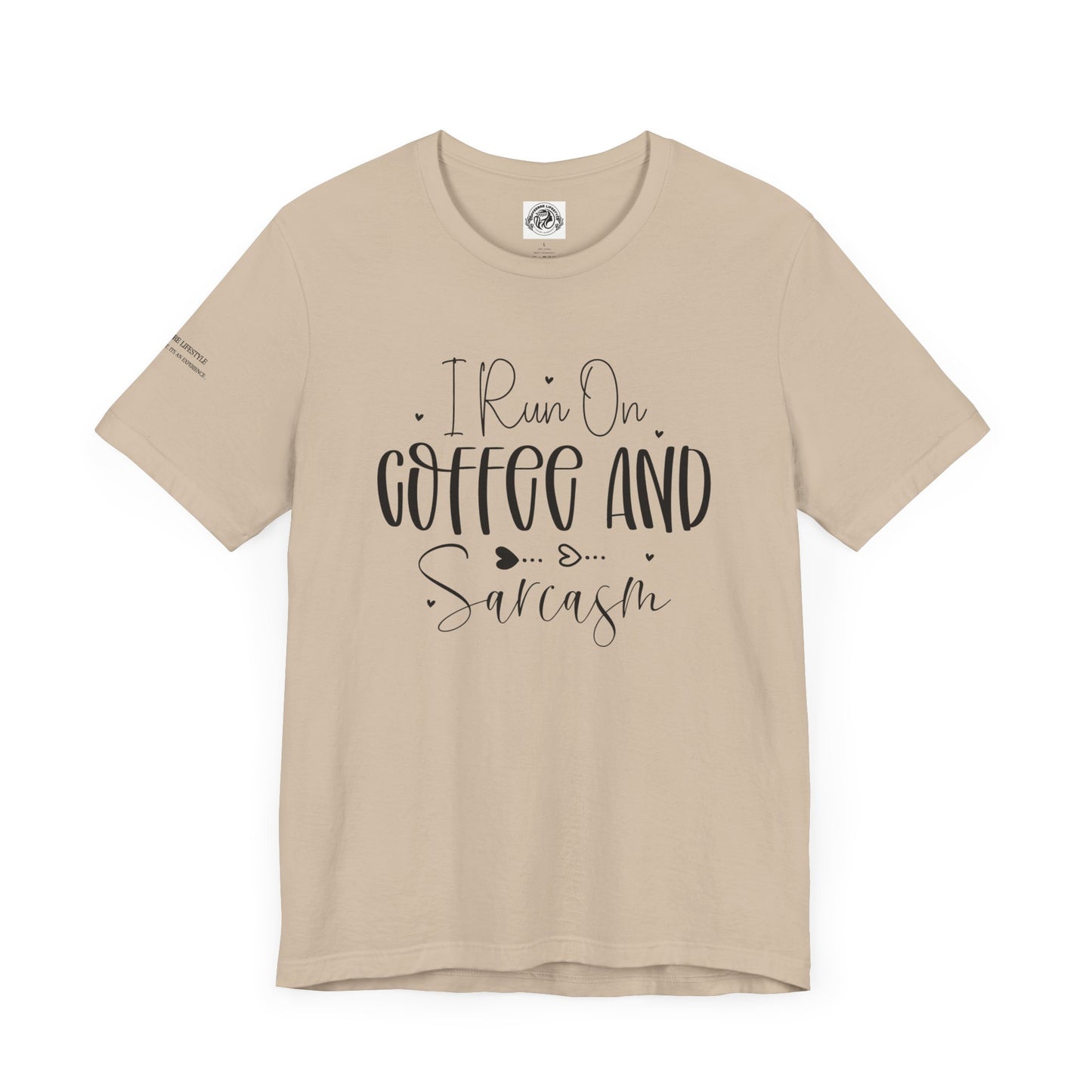 Fitness T-Shirt - I Run On Coffee Workout Shirt