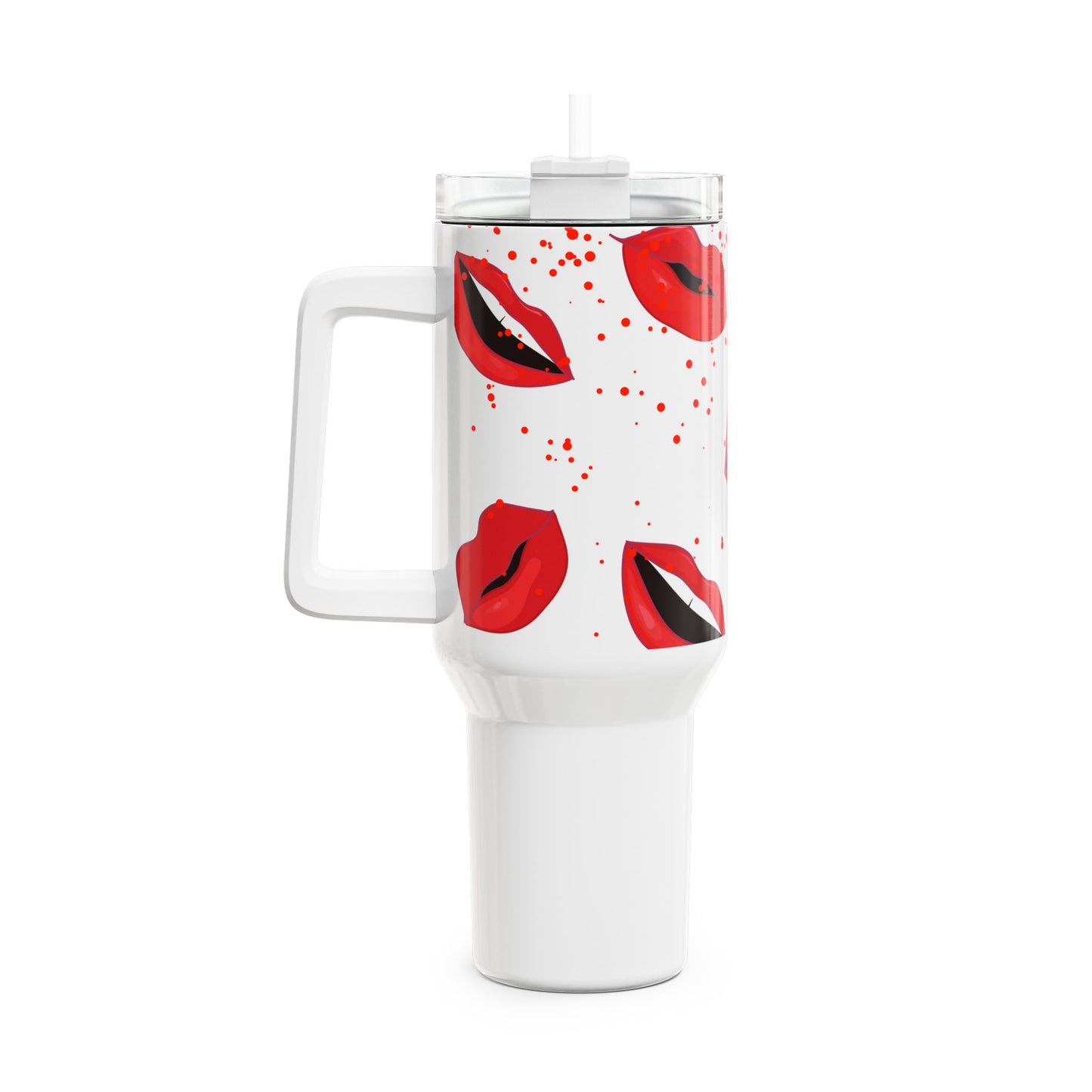 Gym Tumbler - Red Lips Design - COFFEEBRE