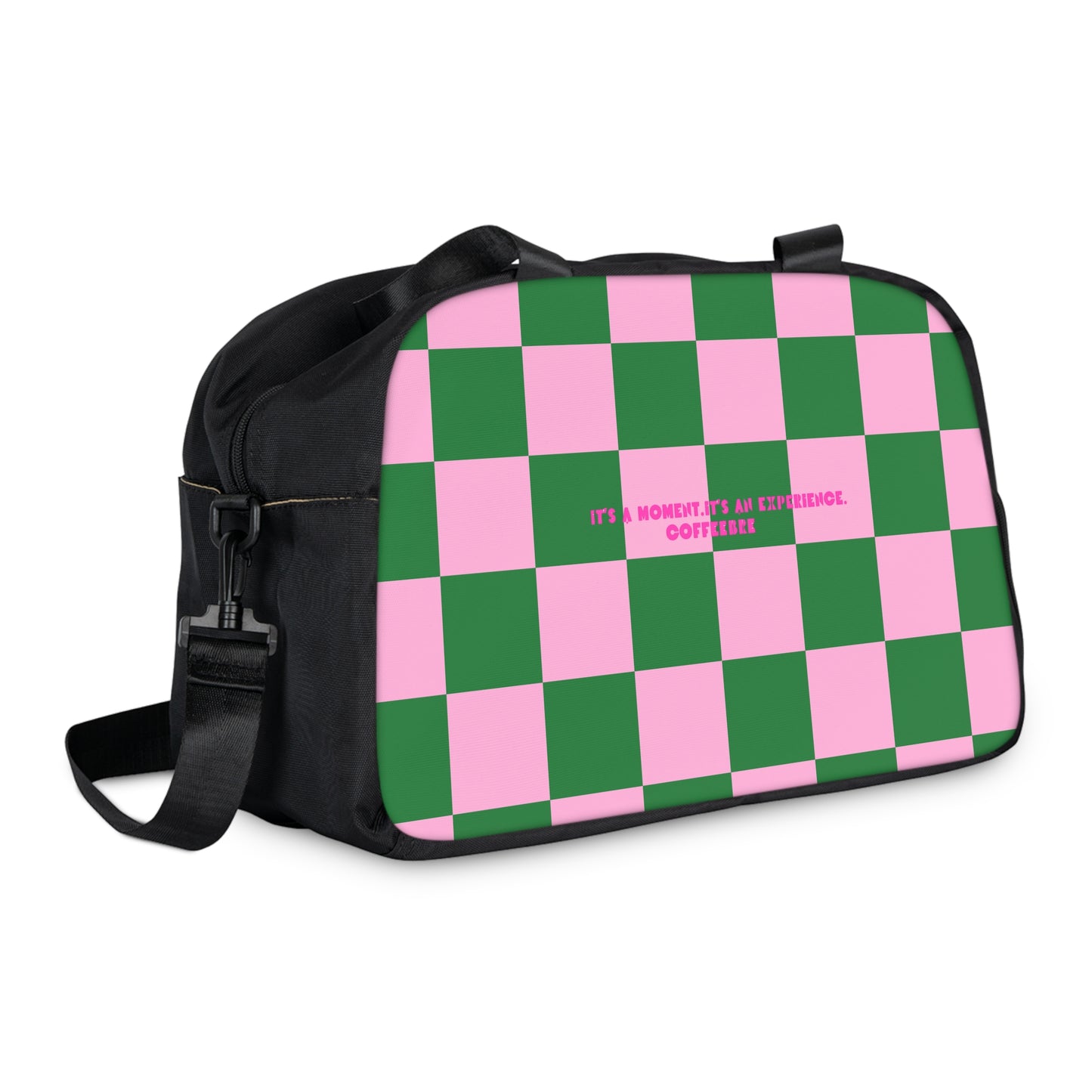 Checkered Workout Fitness Handbag - COFFEEBRE