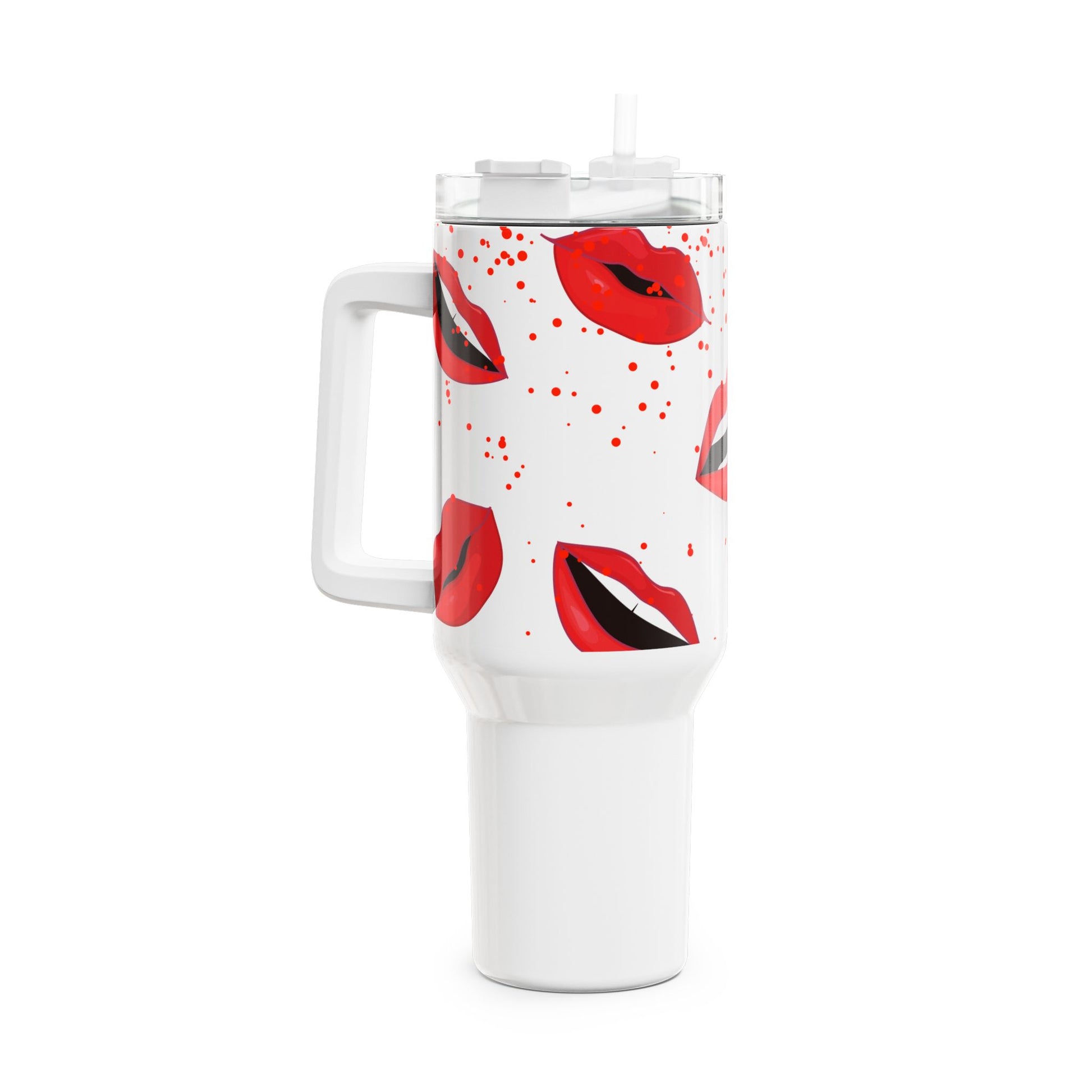 Gym Tumbler - Red Lips Design - COFFEEBRE