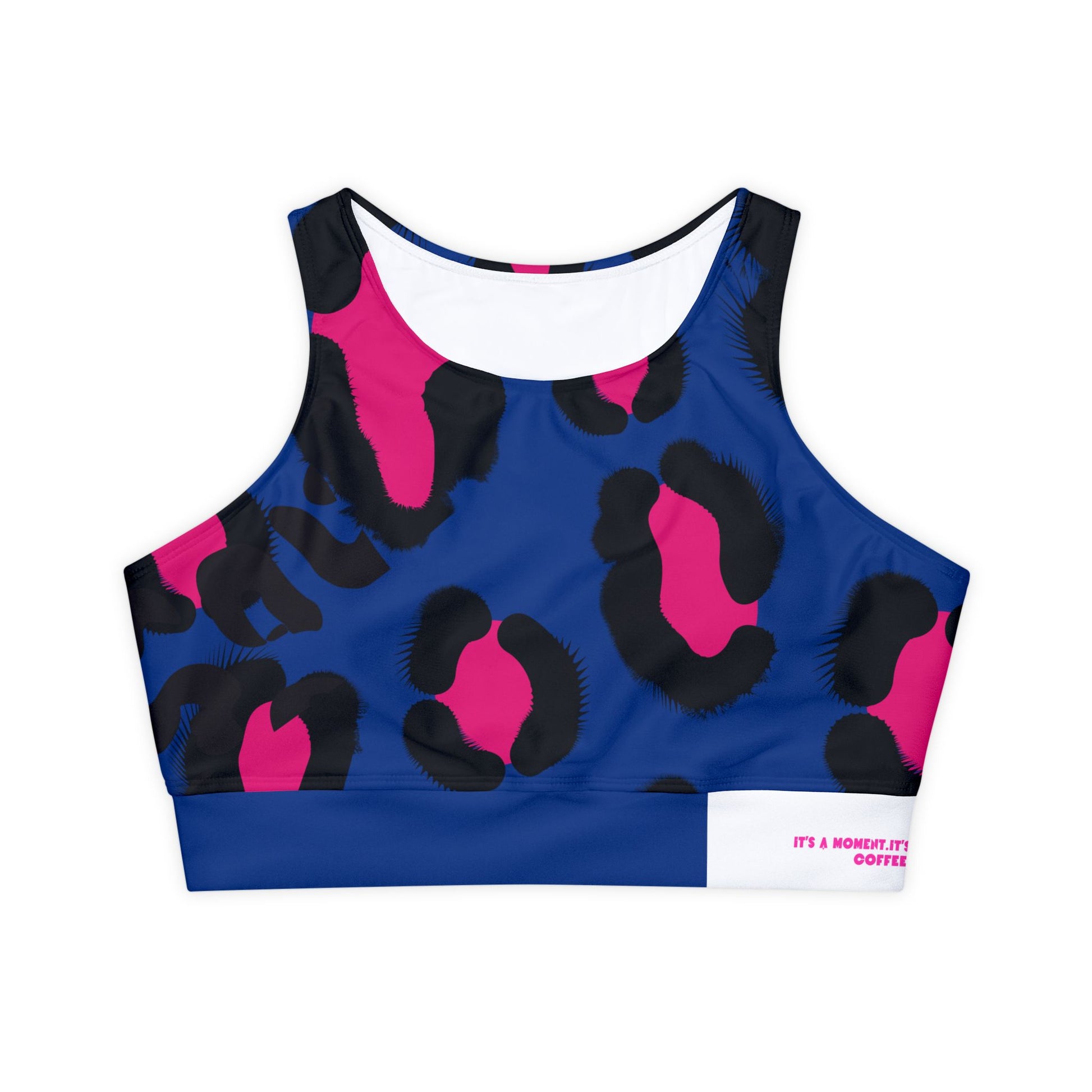 Animal Print Fitness Sports Bra - COFFEEBRE