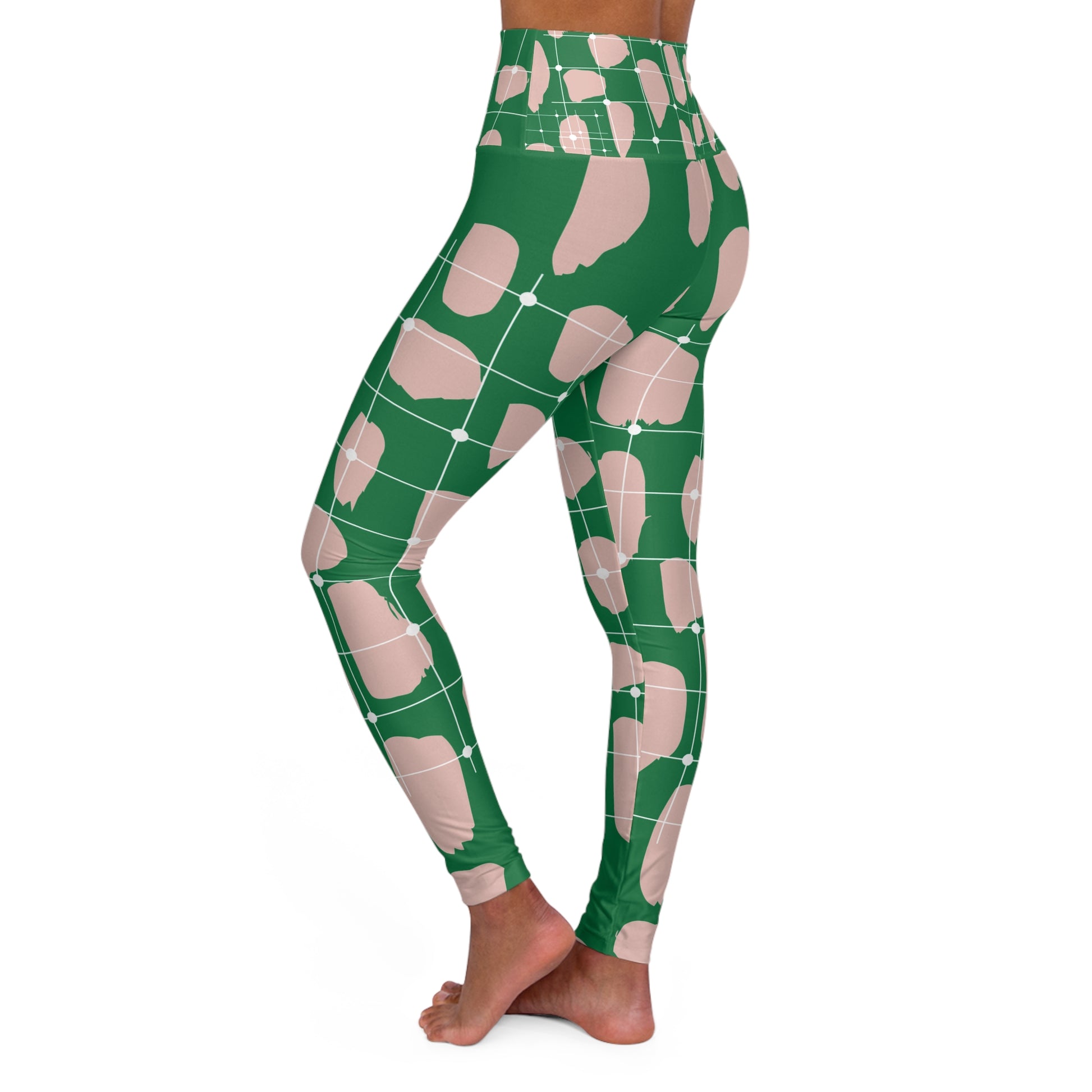 Green  Fitness  - COFFEEBREHigh Waisted Yoga Leggings