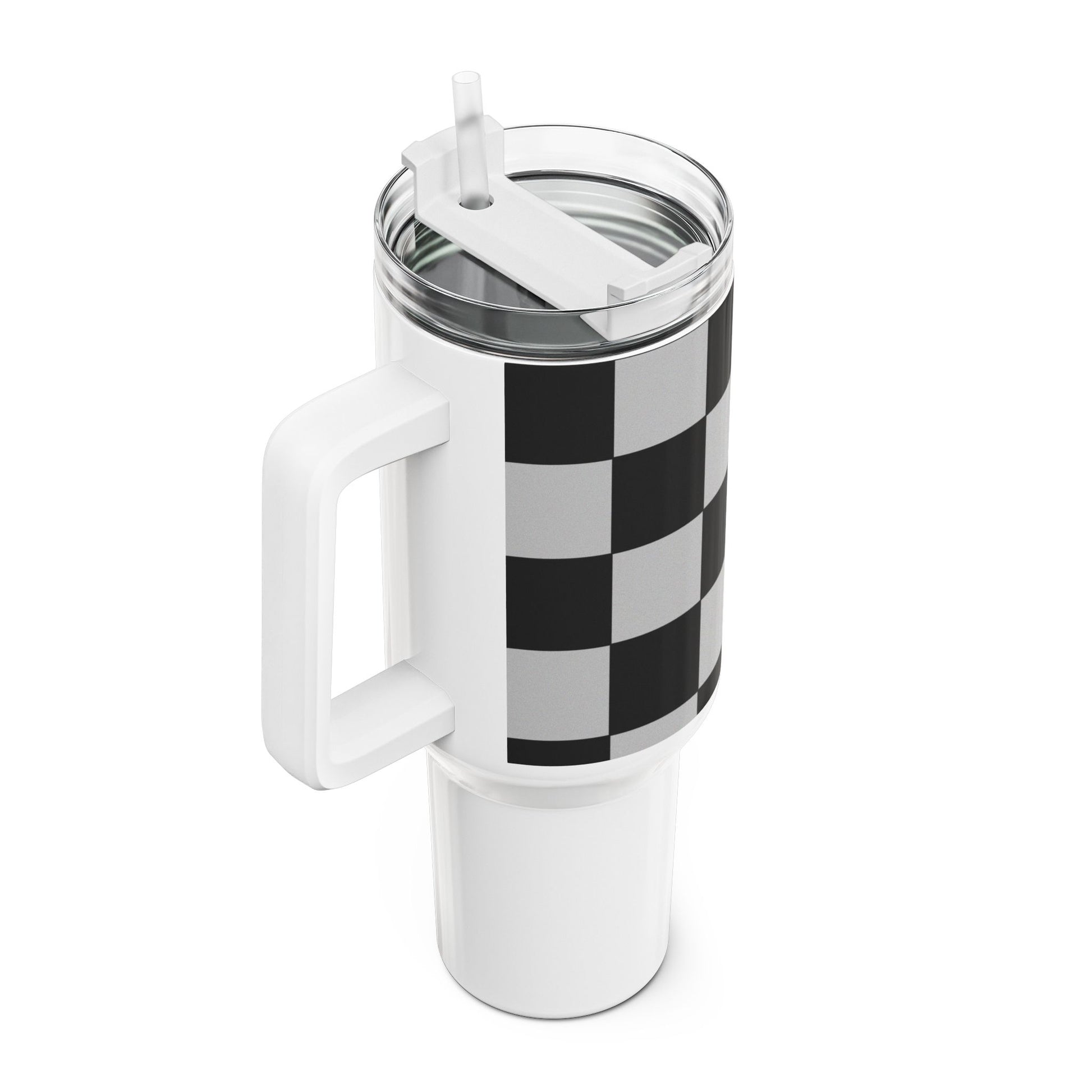 Checkered Fitness Lifestyle Tumbler - COFFEEBRE