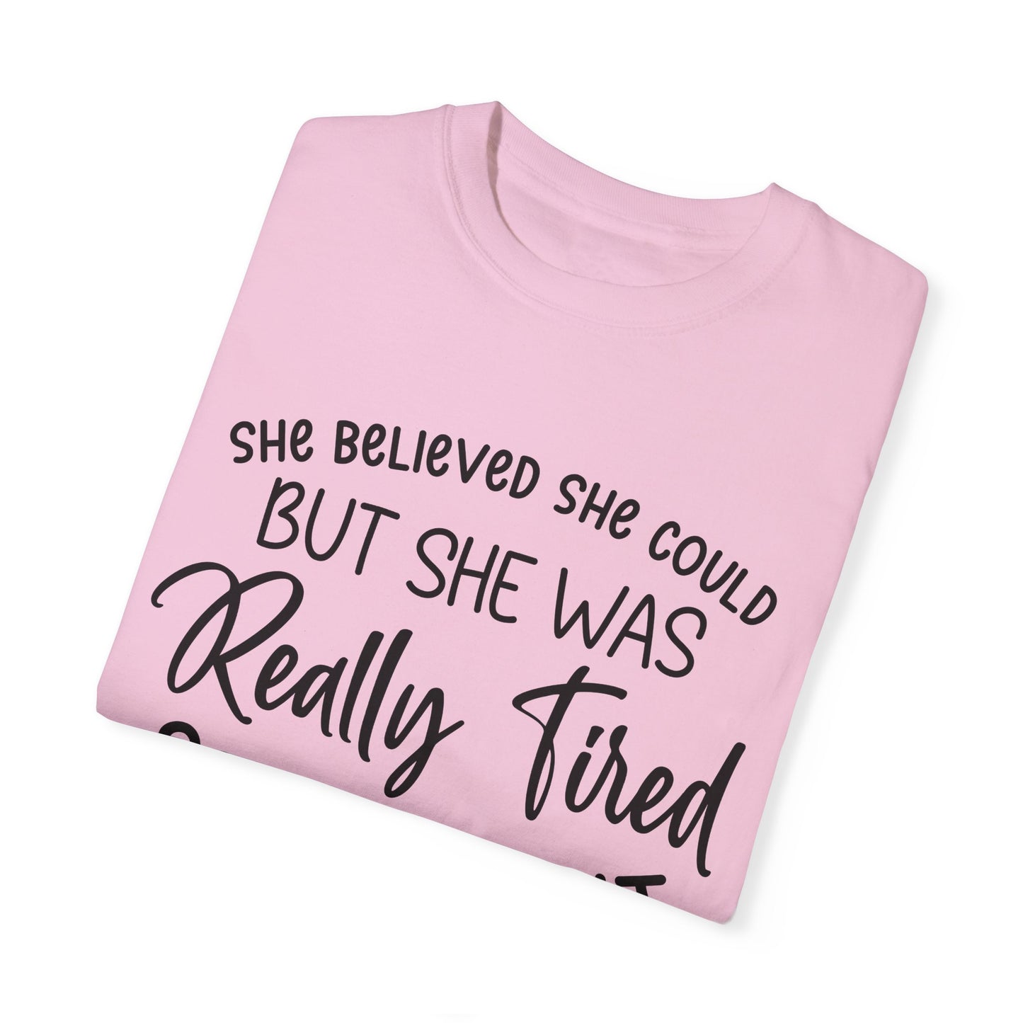 She Believed Fitness Workout T-shirt