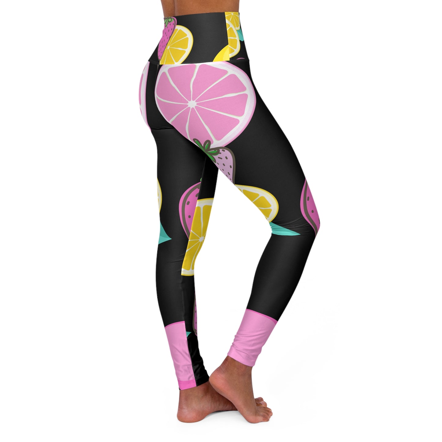 Black  High Waisted Yoga Leggings - COFEEBRE