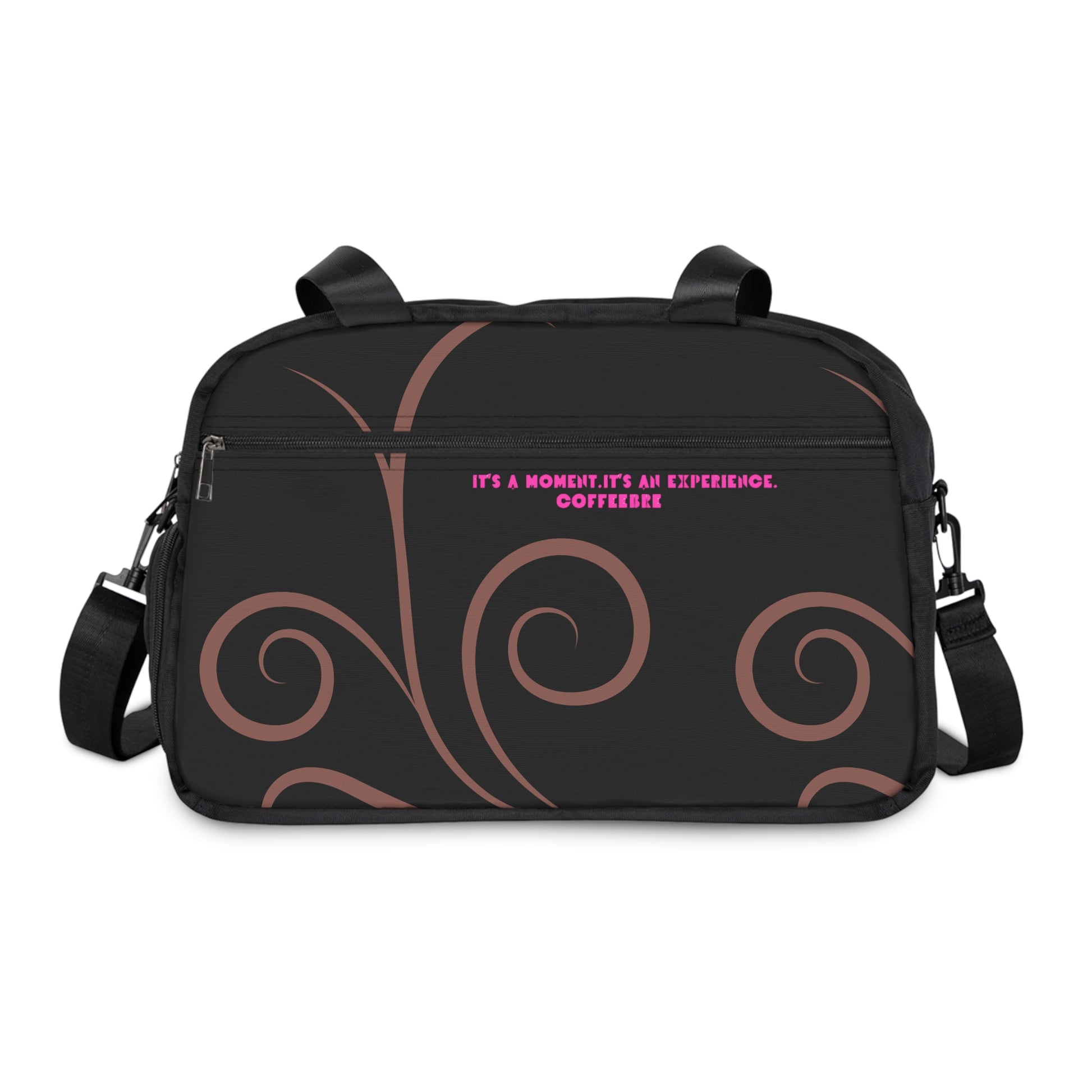 Brown Spiral Fitness Handbag - COFFEEBRE