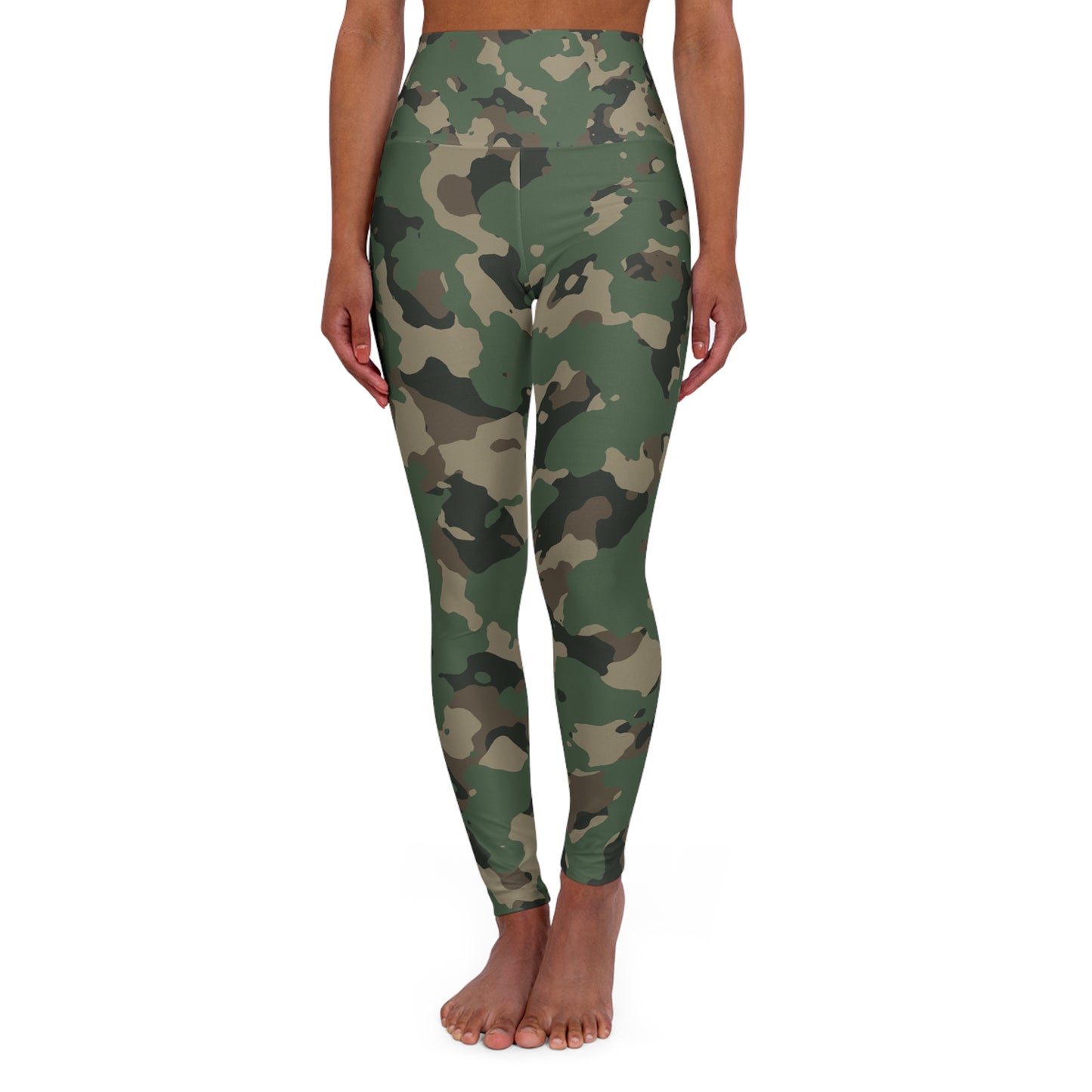 Camouflage High Waisted Fitness Leggings - COFFEEBRE