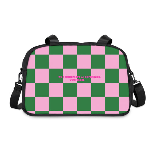 Checkered Workout Fitness Handbag - COFFEEBRE