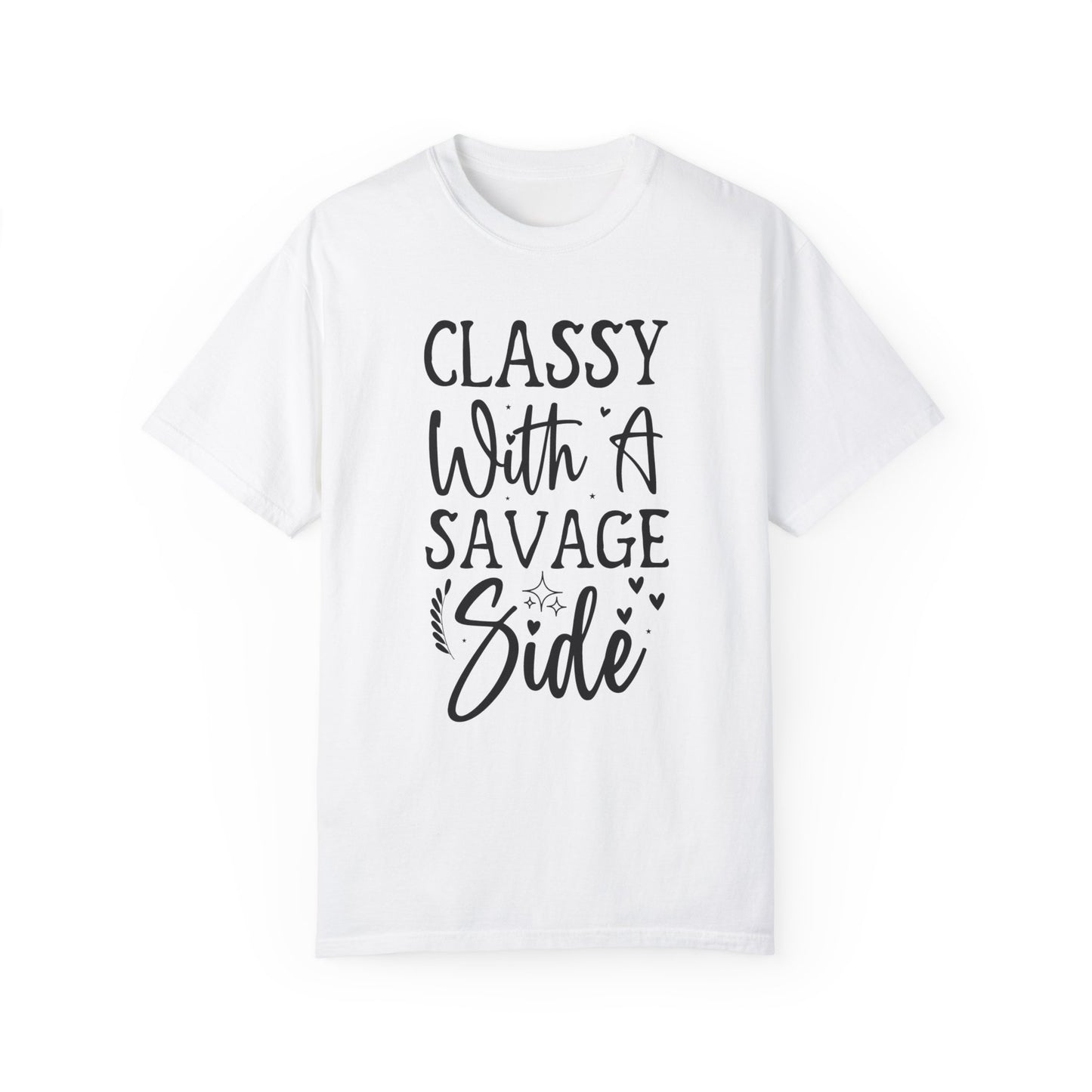 Class With Savage Side Athleisure T-shirt - COFFEEBRE