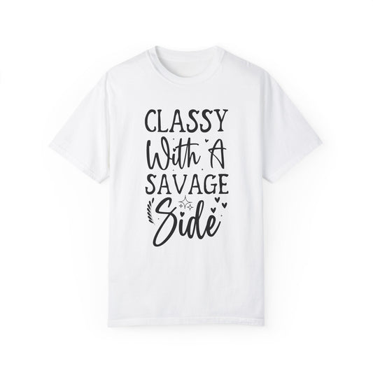 Class With Savage Side Athleisure T-shirt - COFFEEBRE